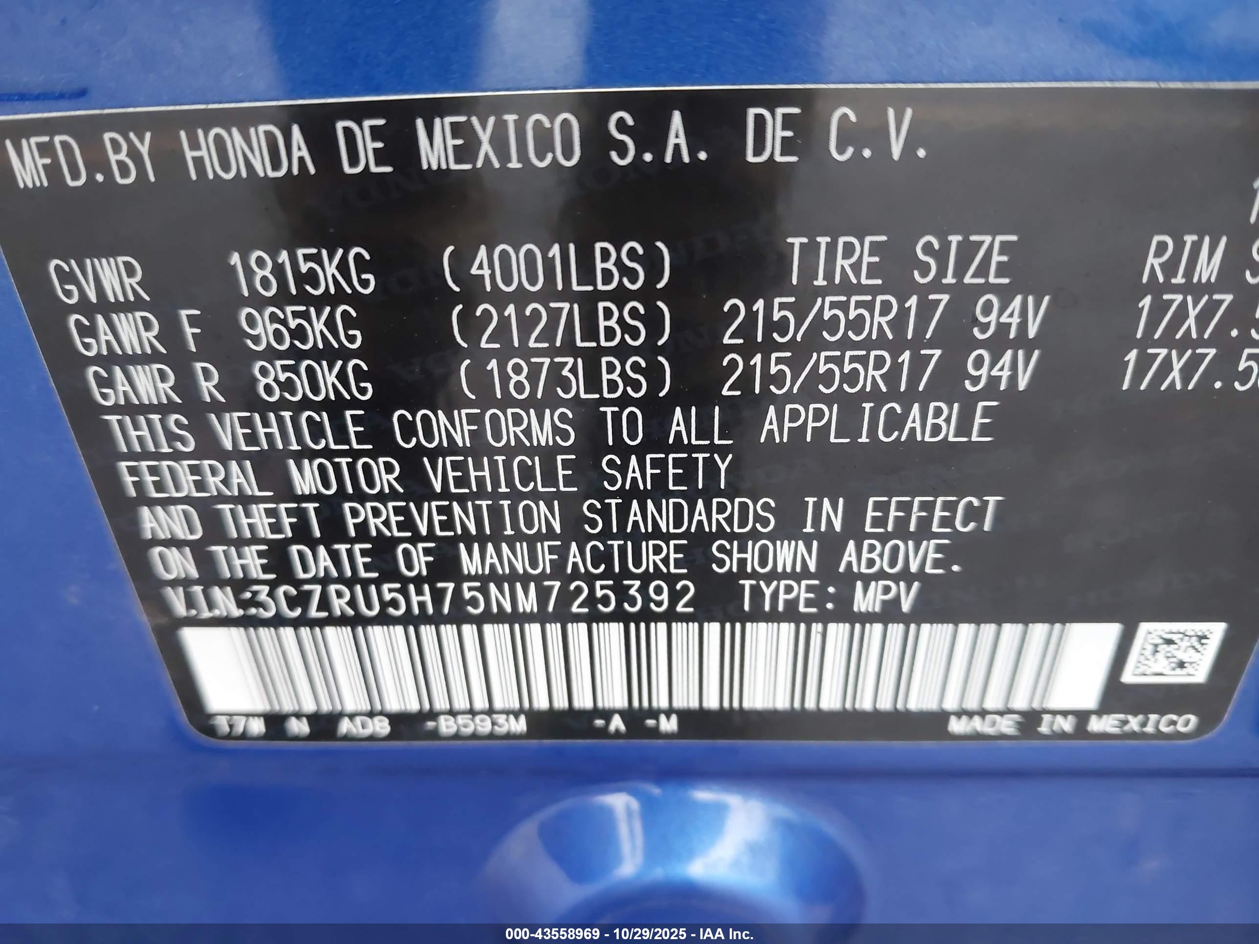 HONDA HR-V image 9