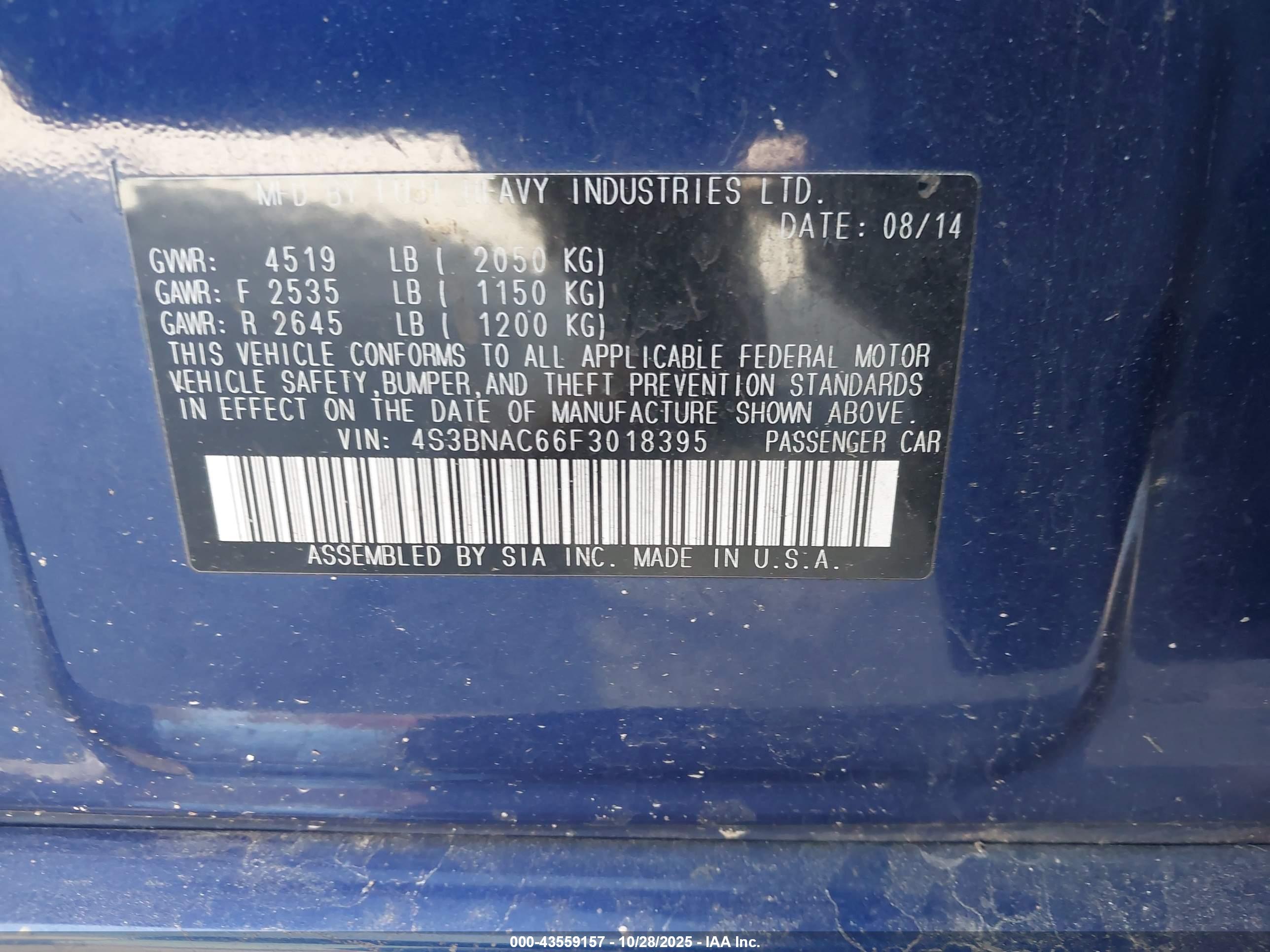 SUBARU LEGACY image 9