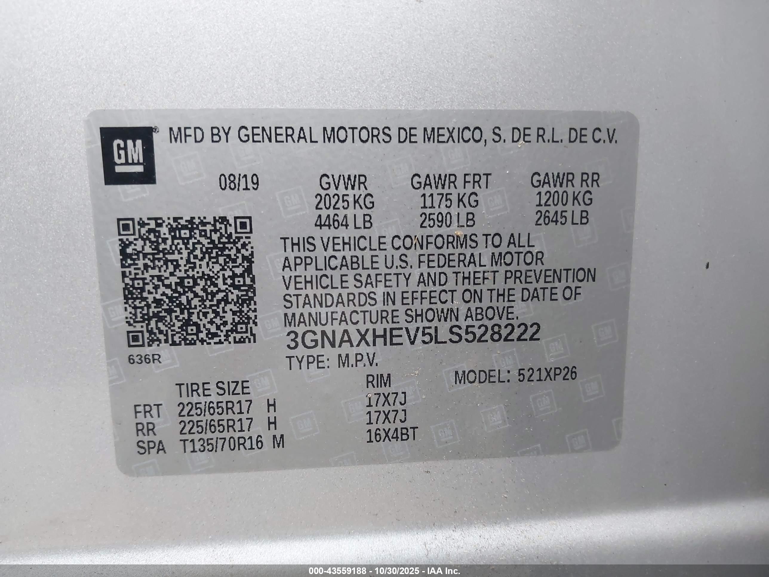 CHEVROLET EQUINOX image 9