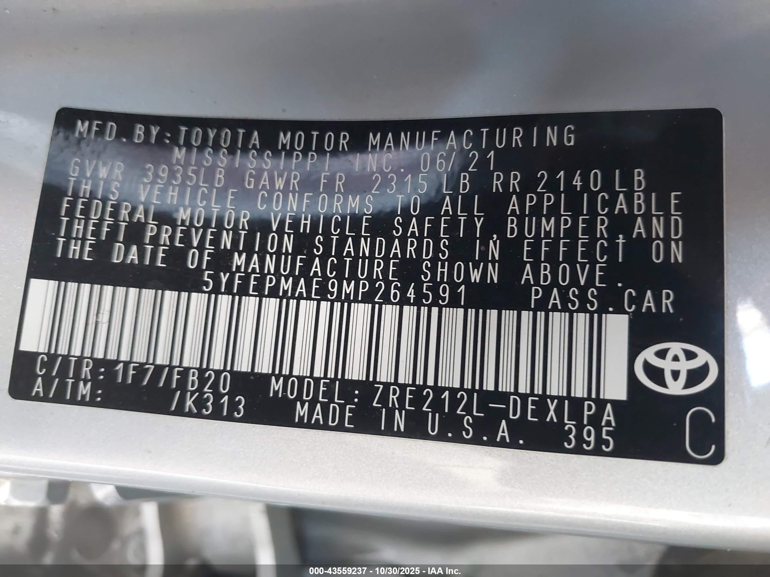 TOYOTA COROLLA image 9