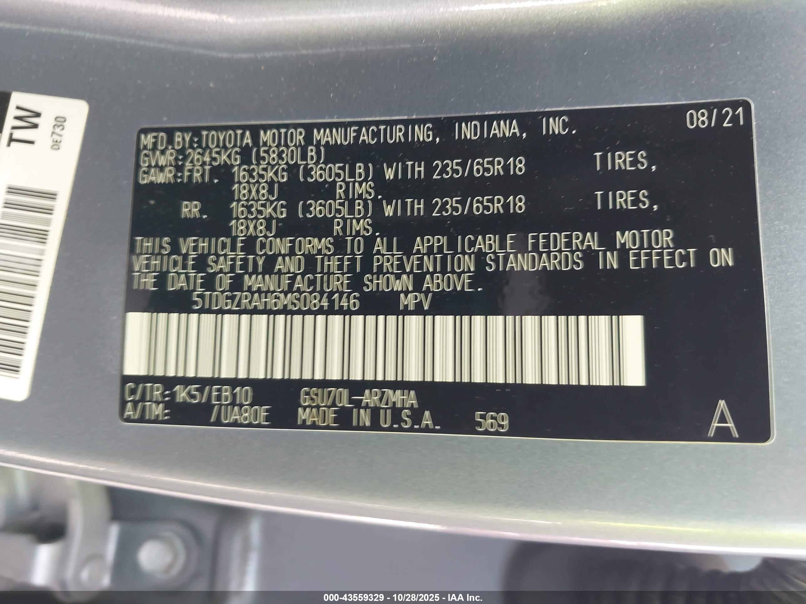 TOYOTA HIGHLANDER image 9