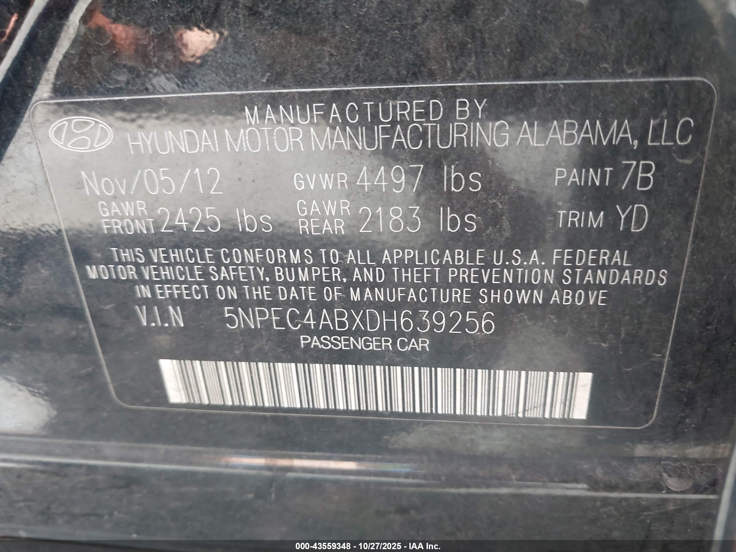 HYUNDAI SONATA image 9