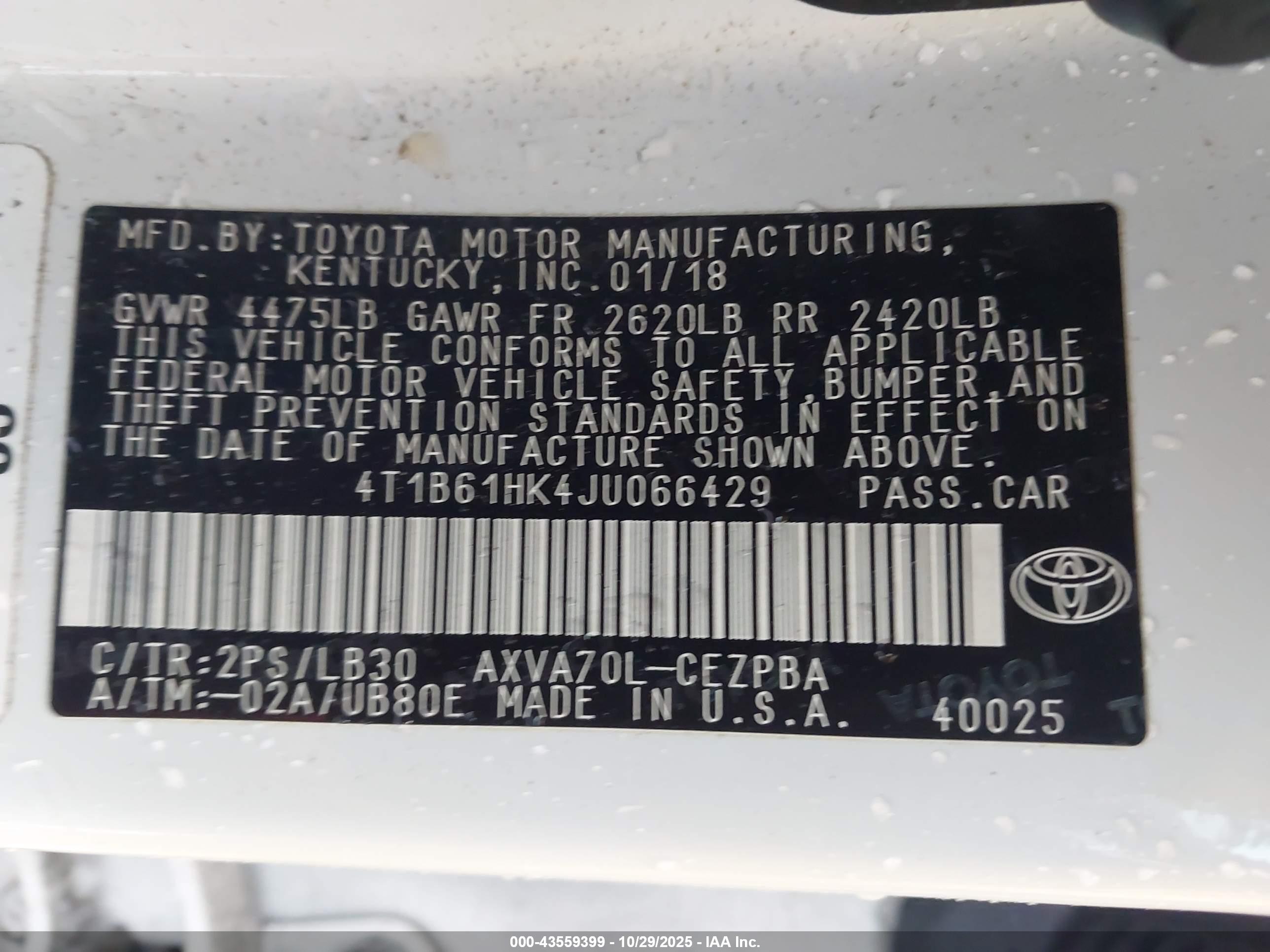 TOYOTA CAMRY image 9