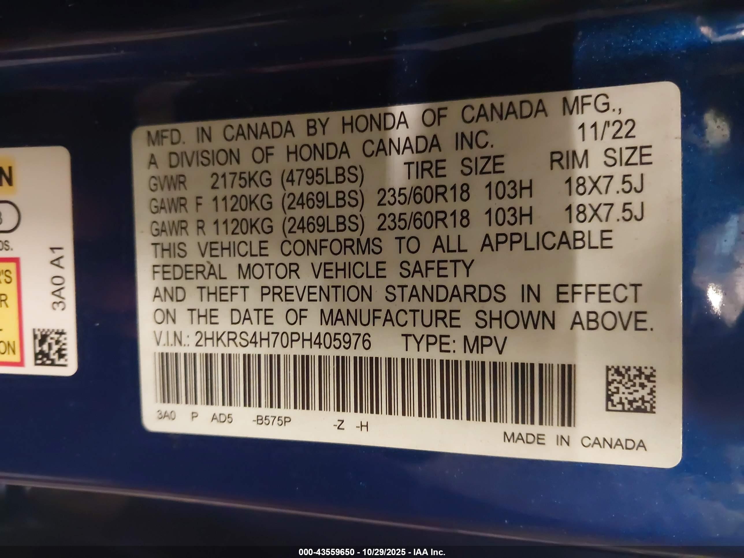 HONDA CR-V image 9