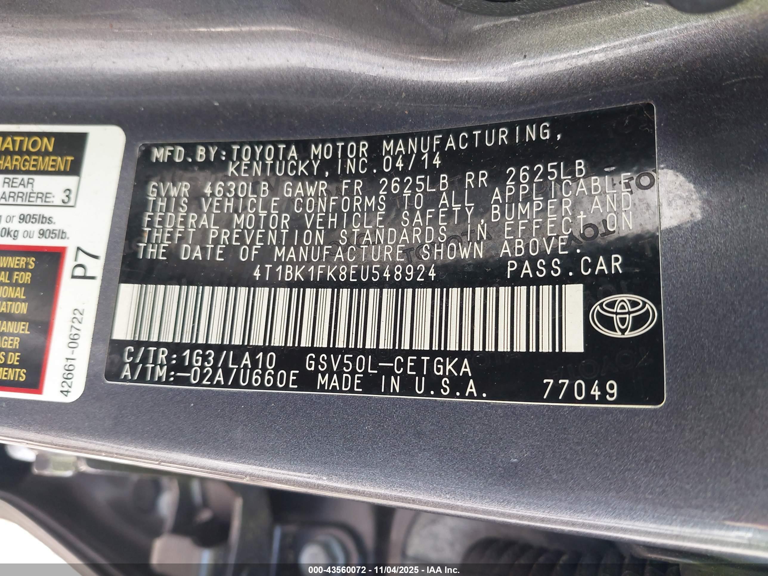 TOYOTA CAMRY image 9