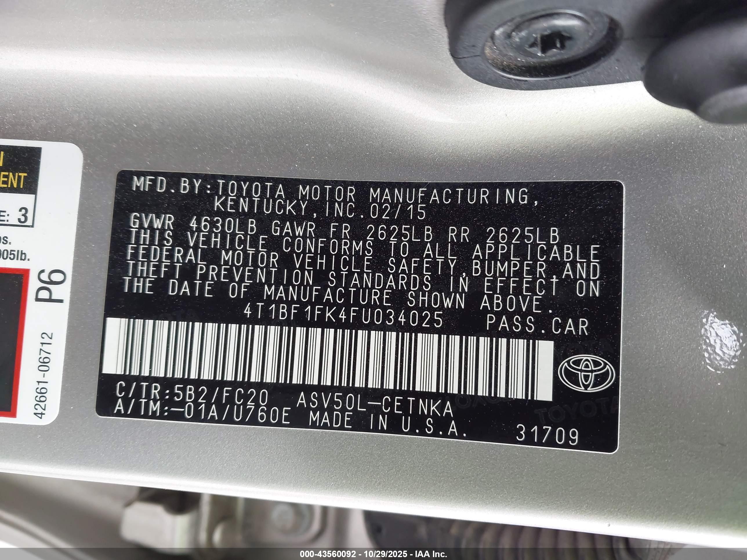 TOYOTA CAMRY image 9