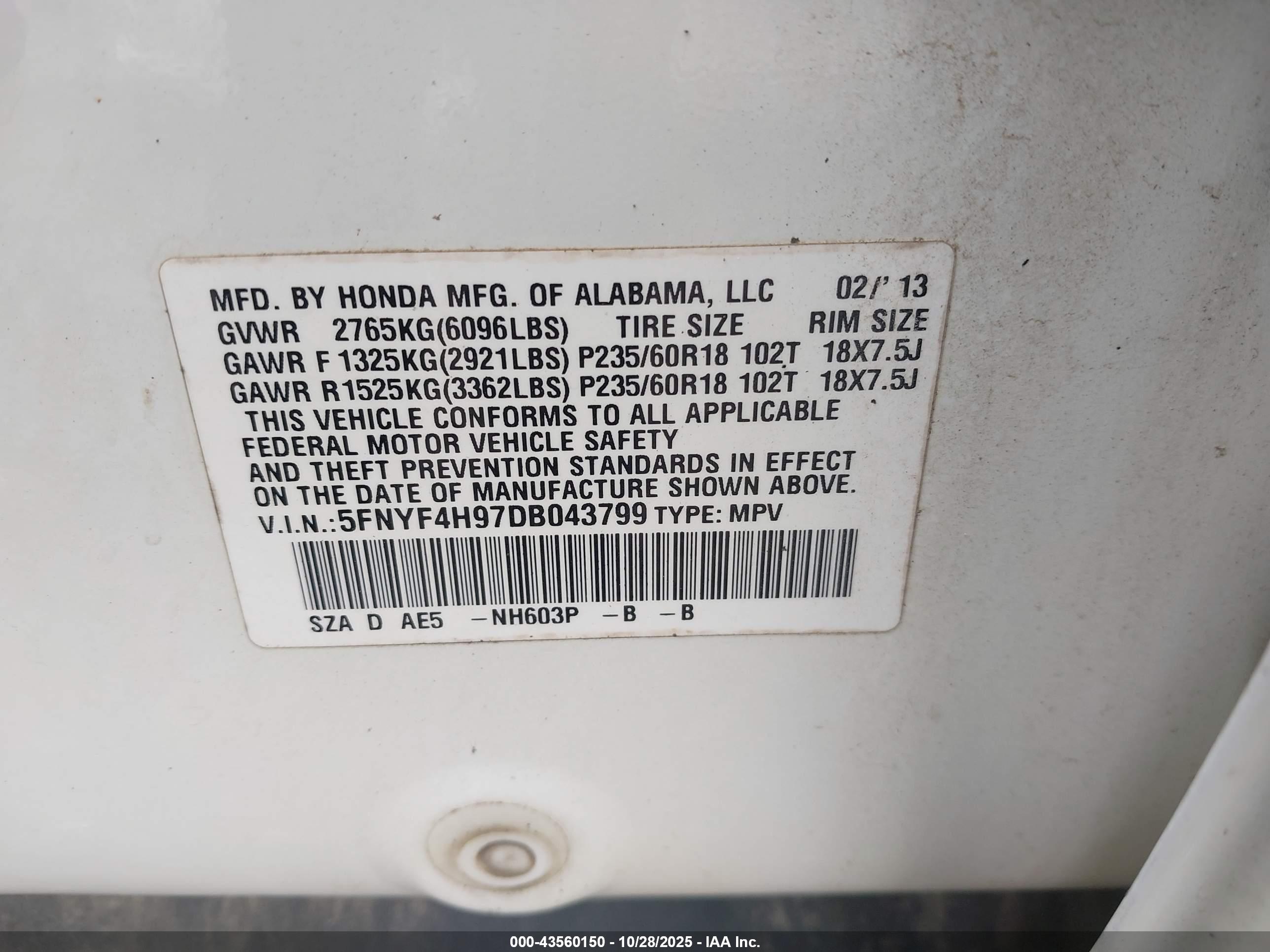 HONDA PILOT image 9