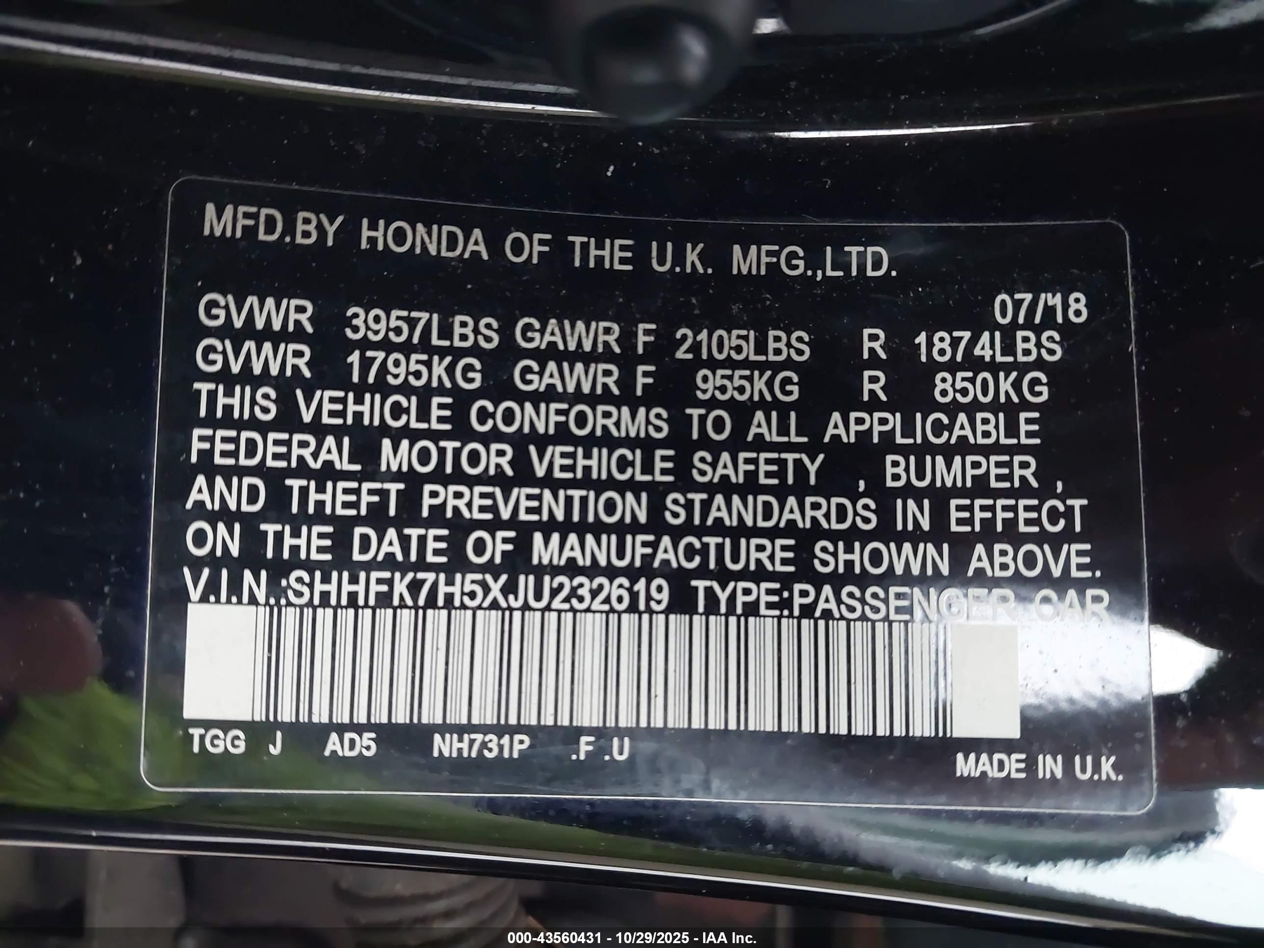 HONDA CIVIC image 9