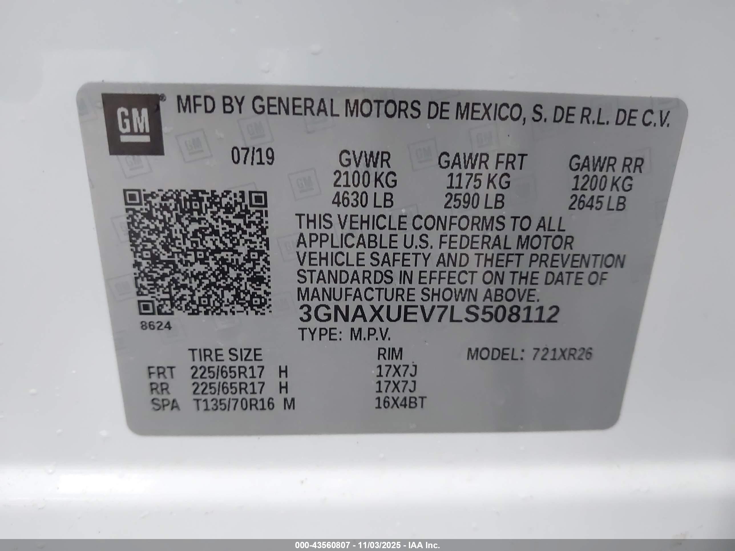 CHEVROLET EQUINOX image 9