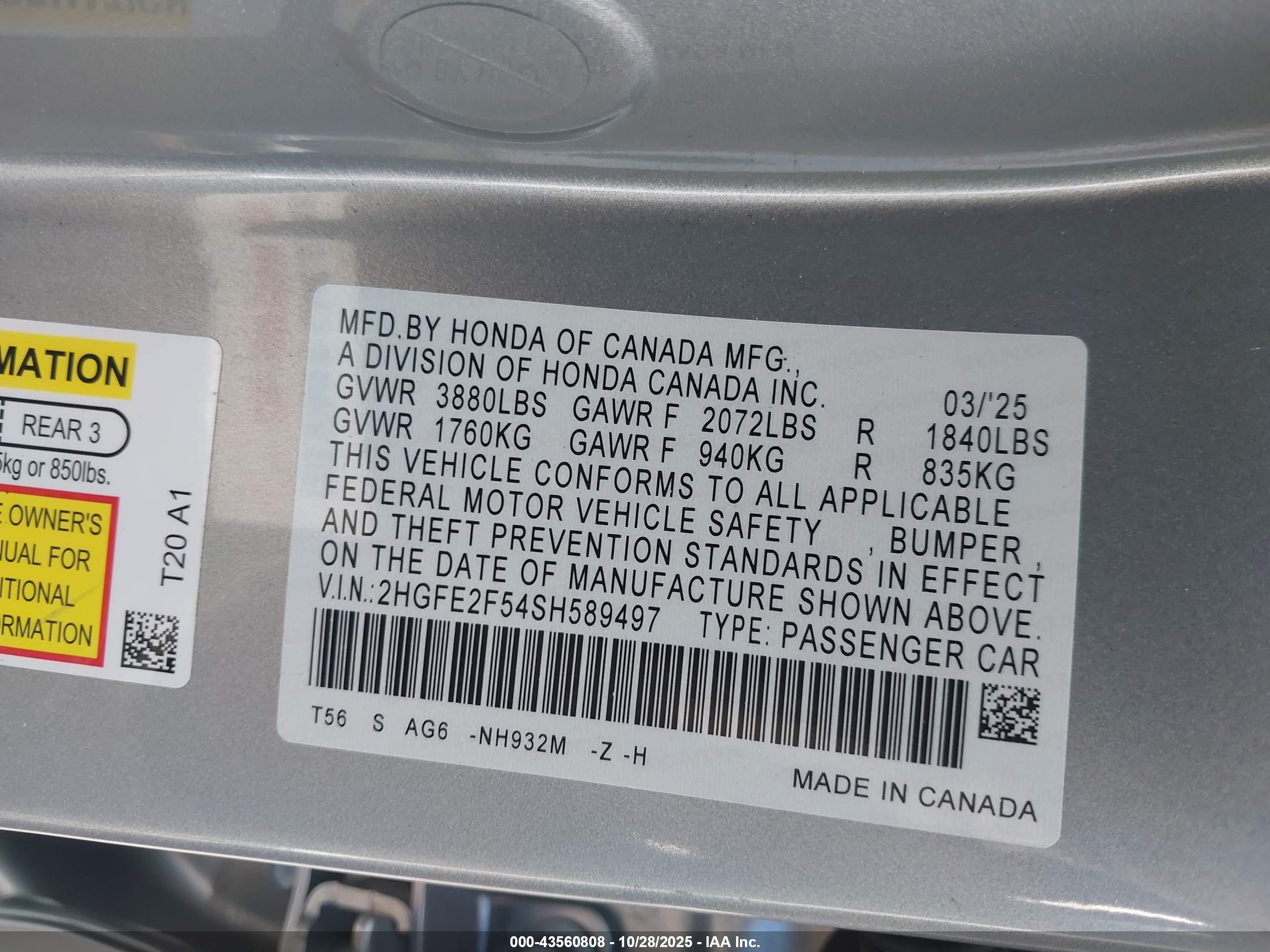HONDA CIVIC image 9