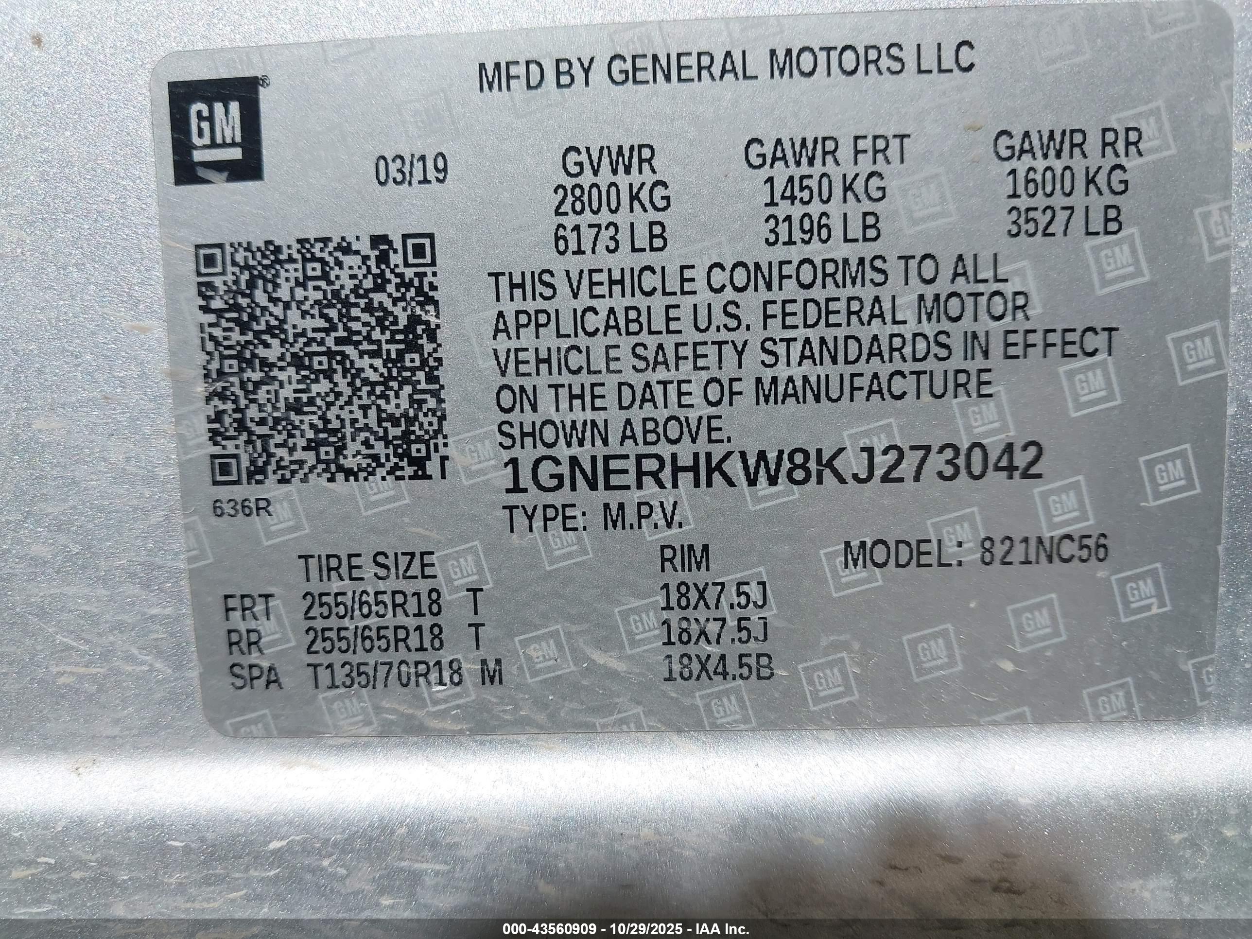 CHEVROLET TRAVERSE image 9