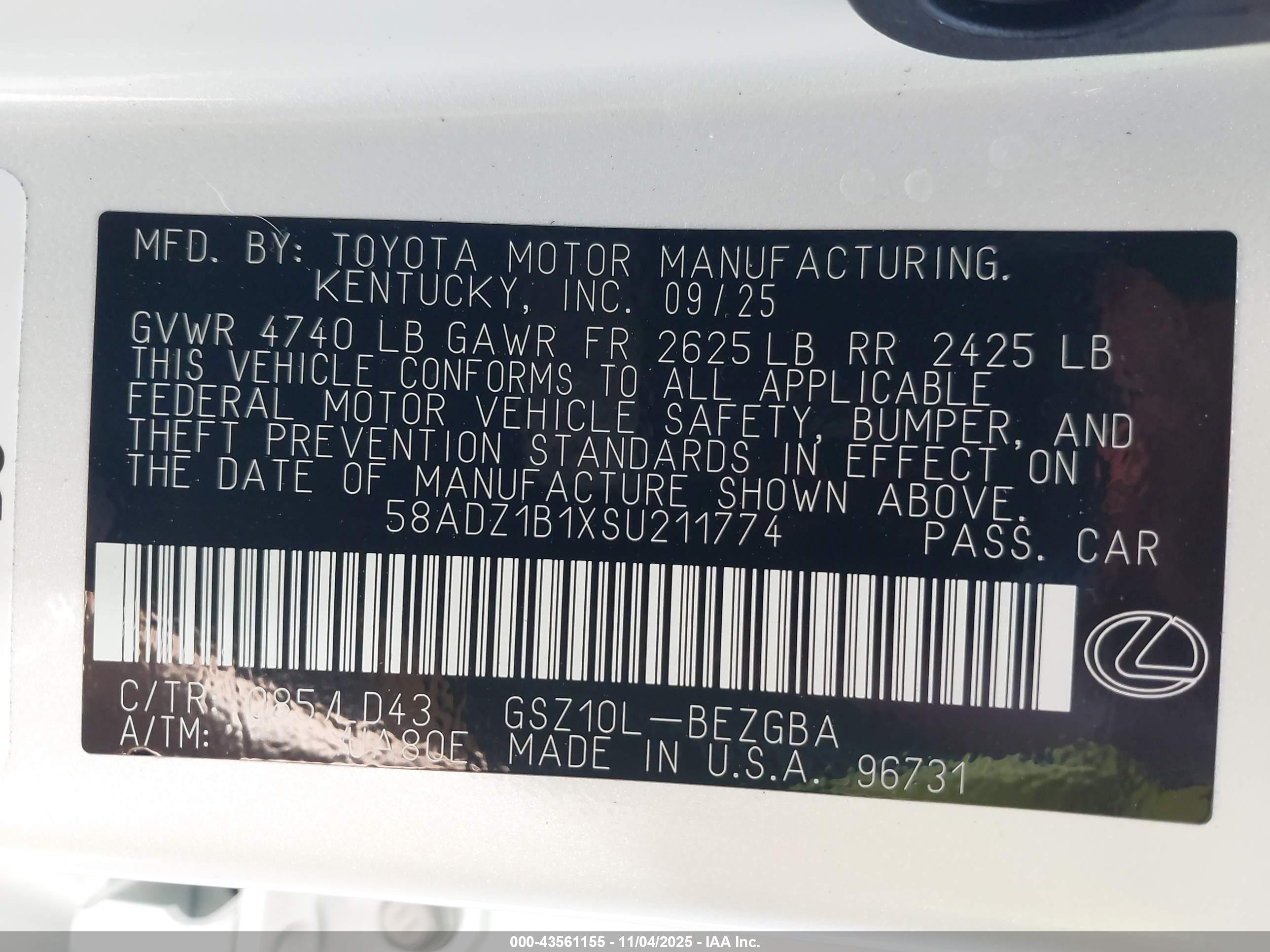 LEXUS ES image 9