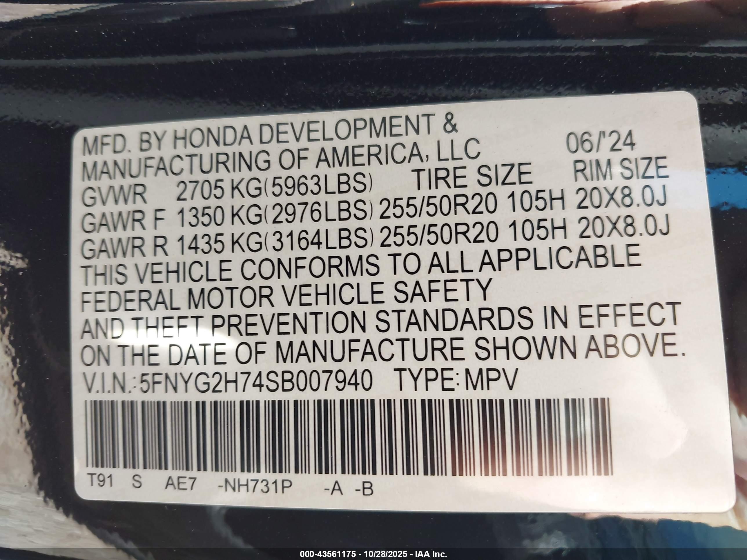 HONDA PILOT image 9