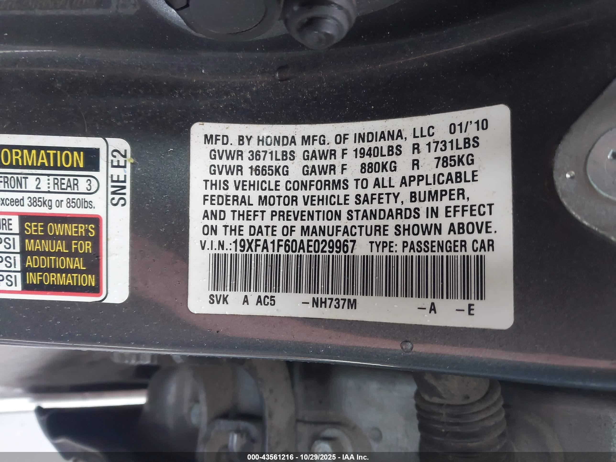 HONDA CIVIC image 9