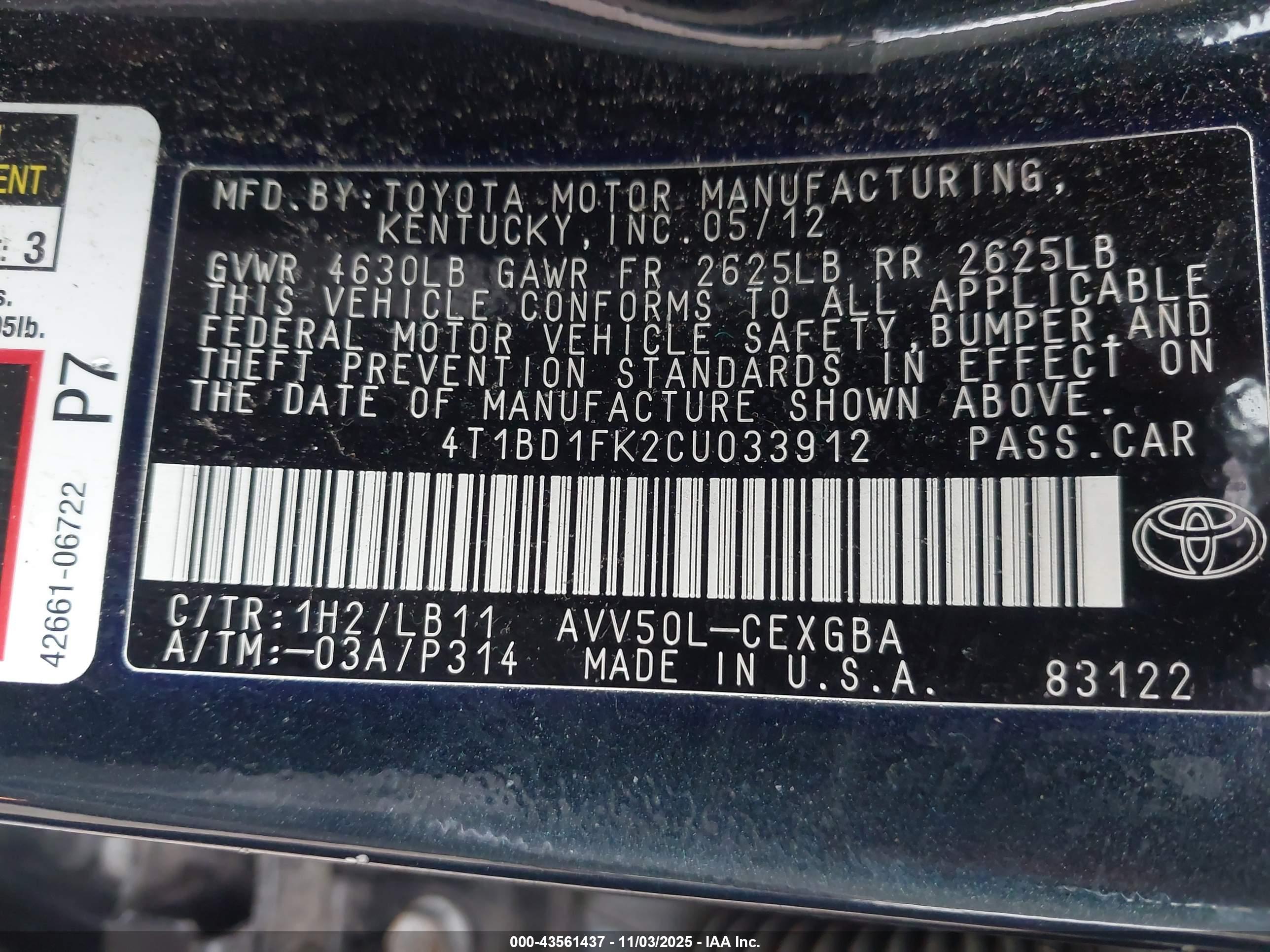 TOYOTA CAMRY image 9