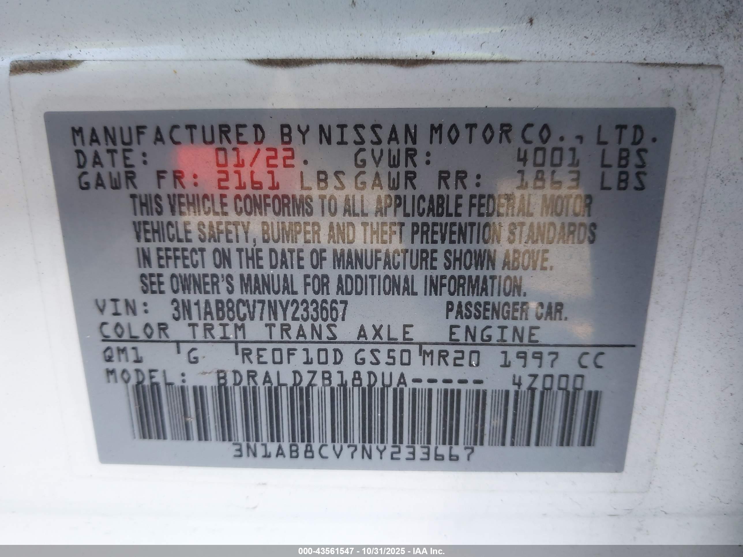 NISSAN SENTRA image 9