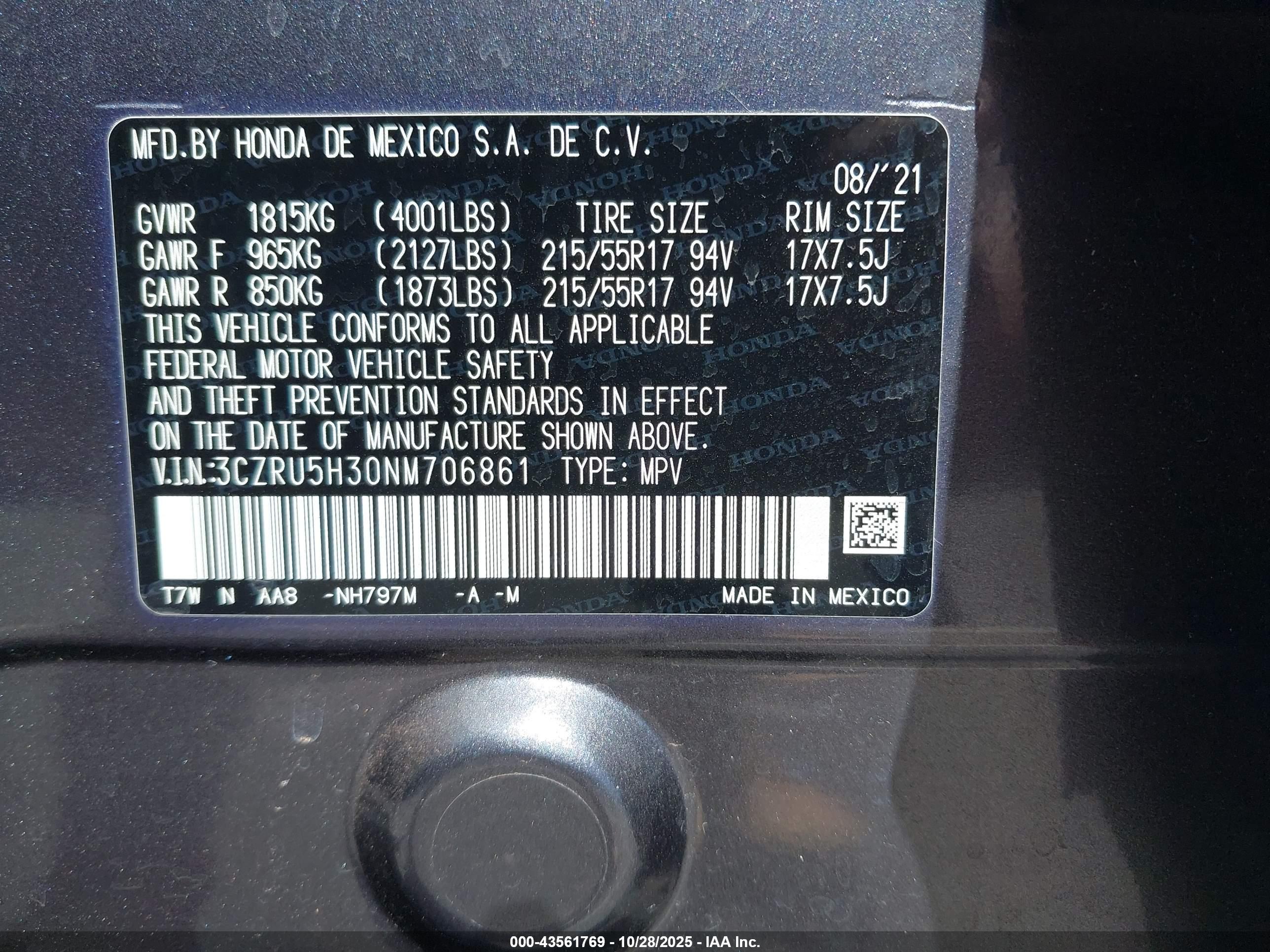 HONDA HR-V image 9
