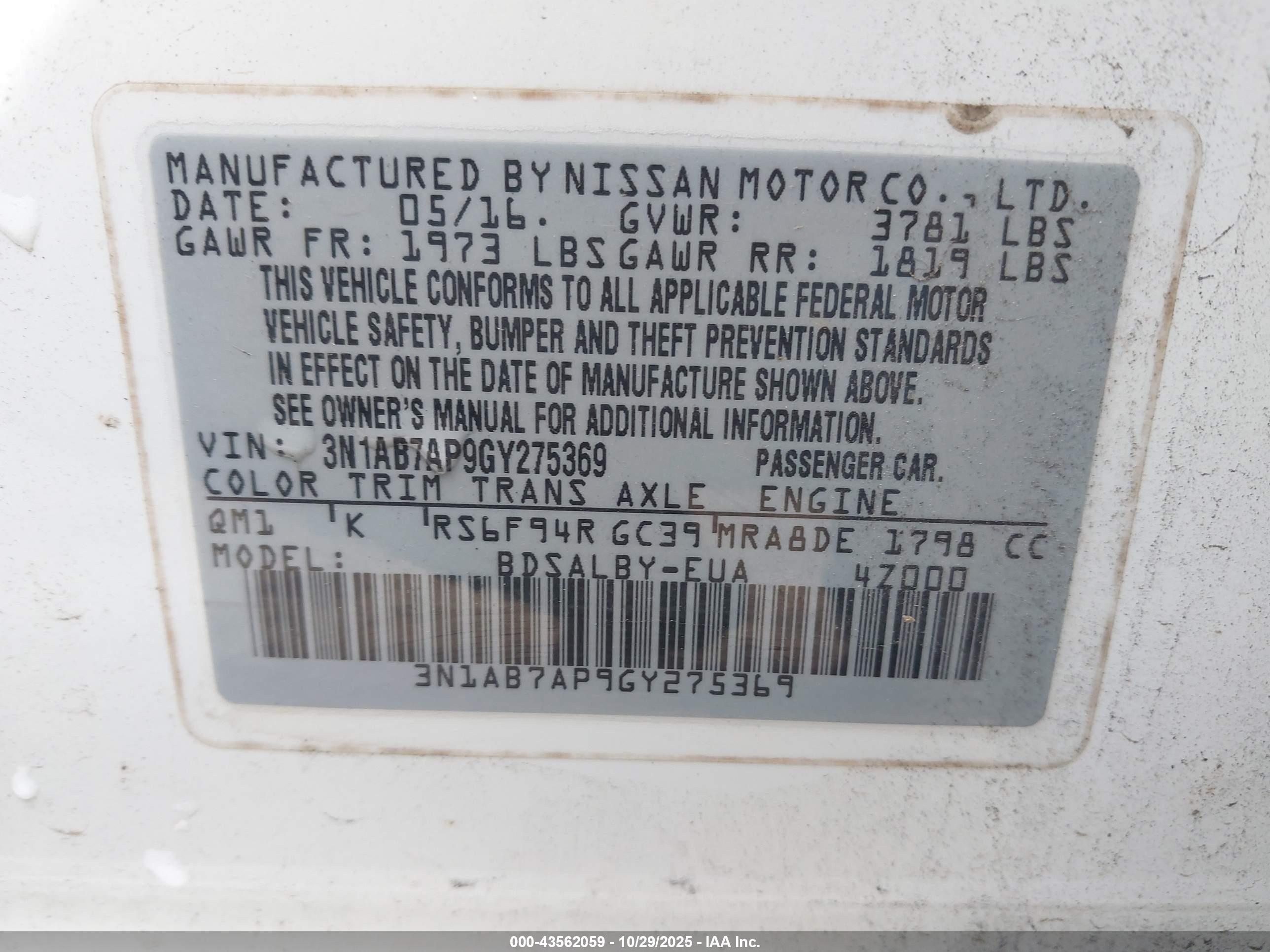 NISSAN SENTRA image 9