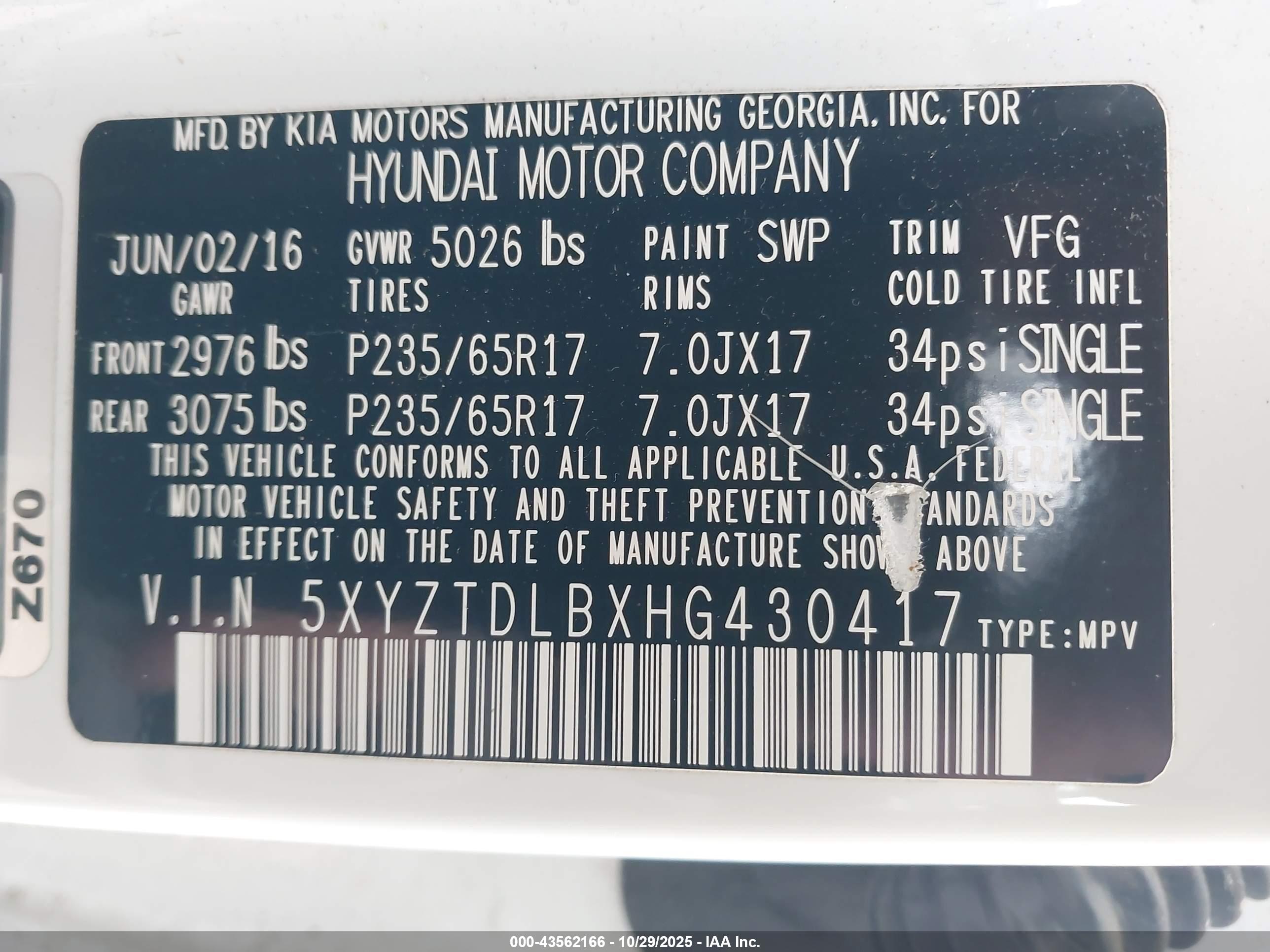 HYUNDAI SANTA image 9