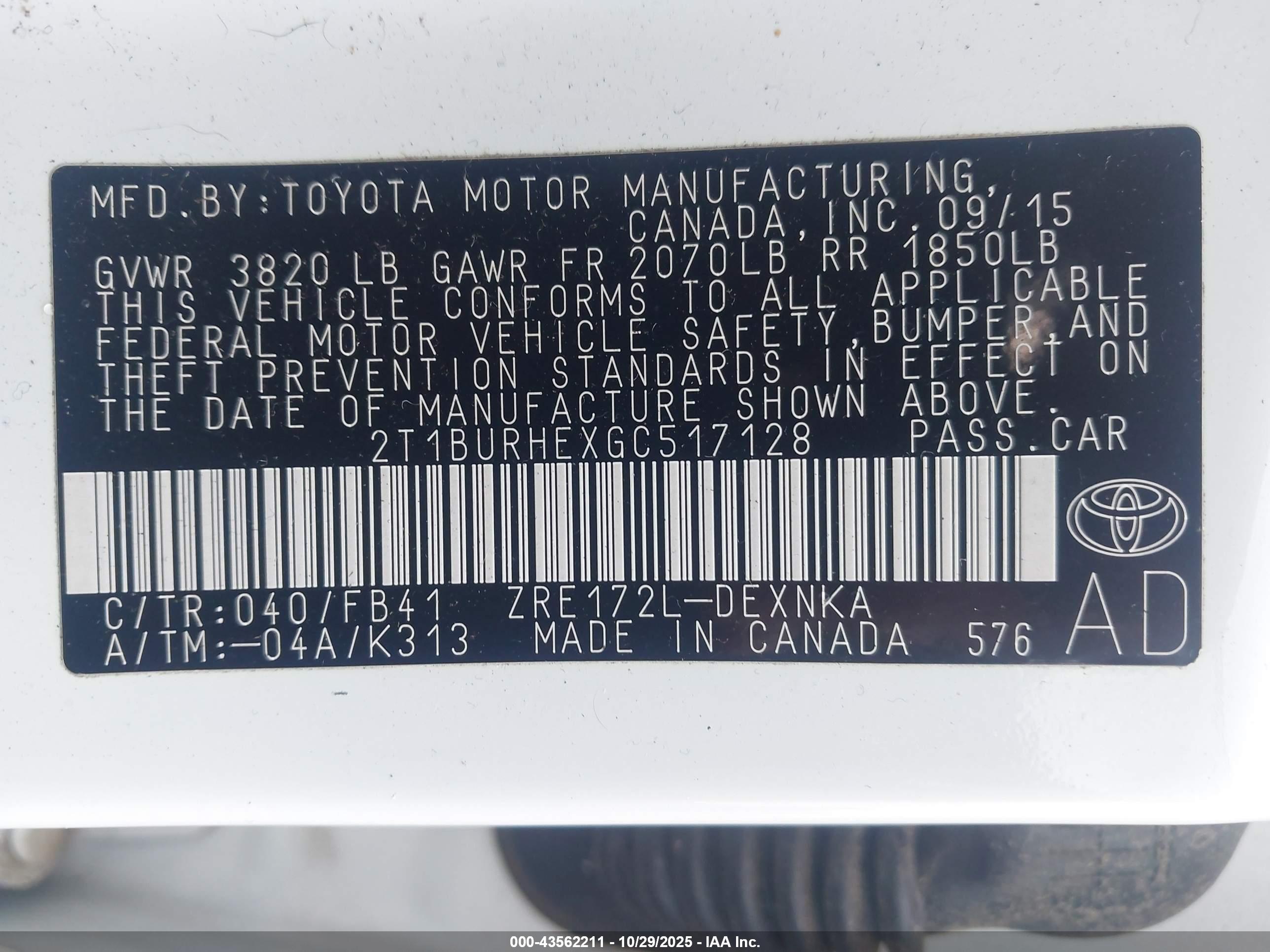TOYOTA COROLLA image 9