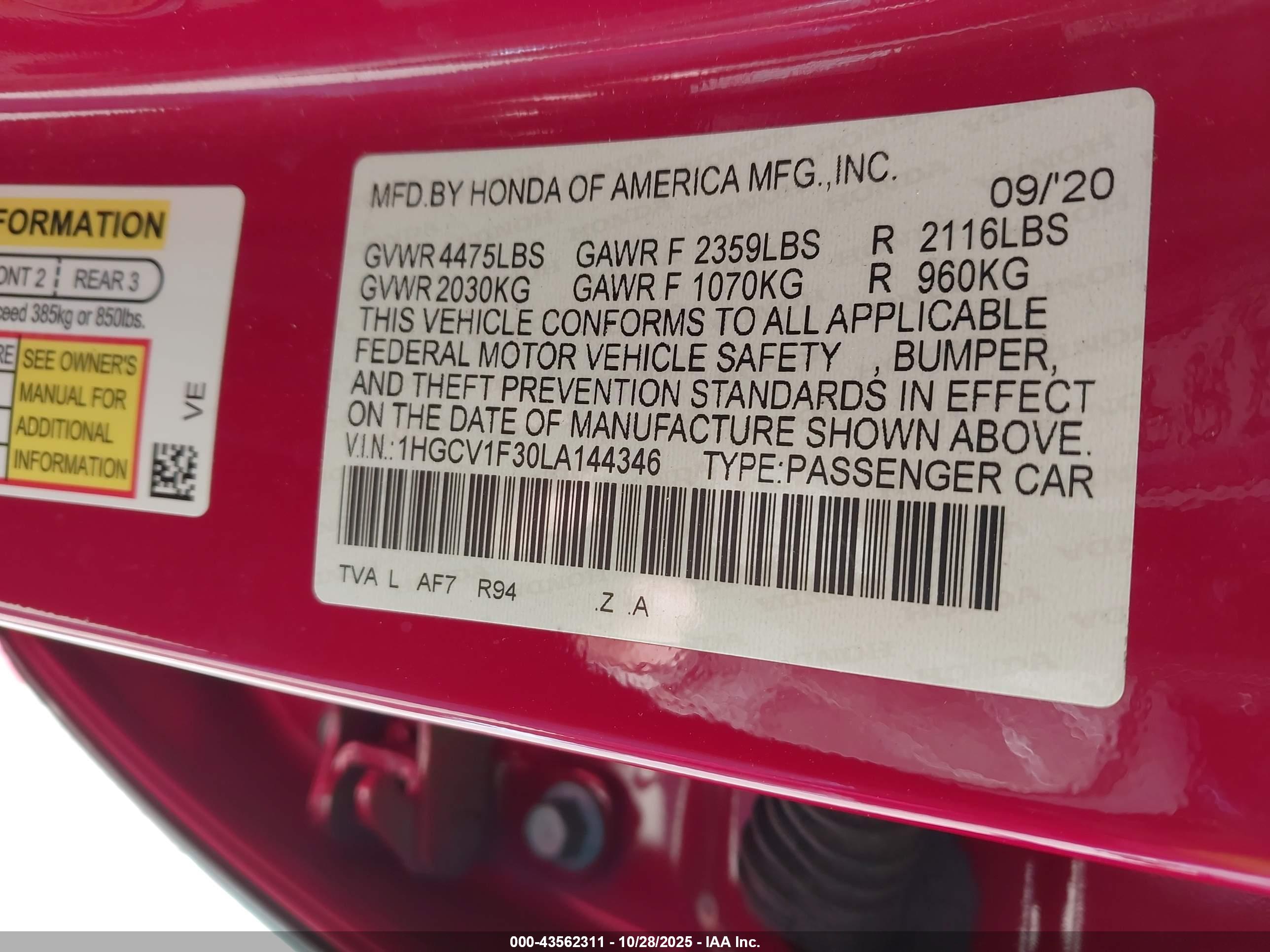 HONDA ACCORD image 9