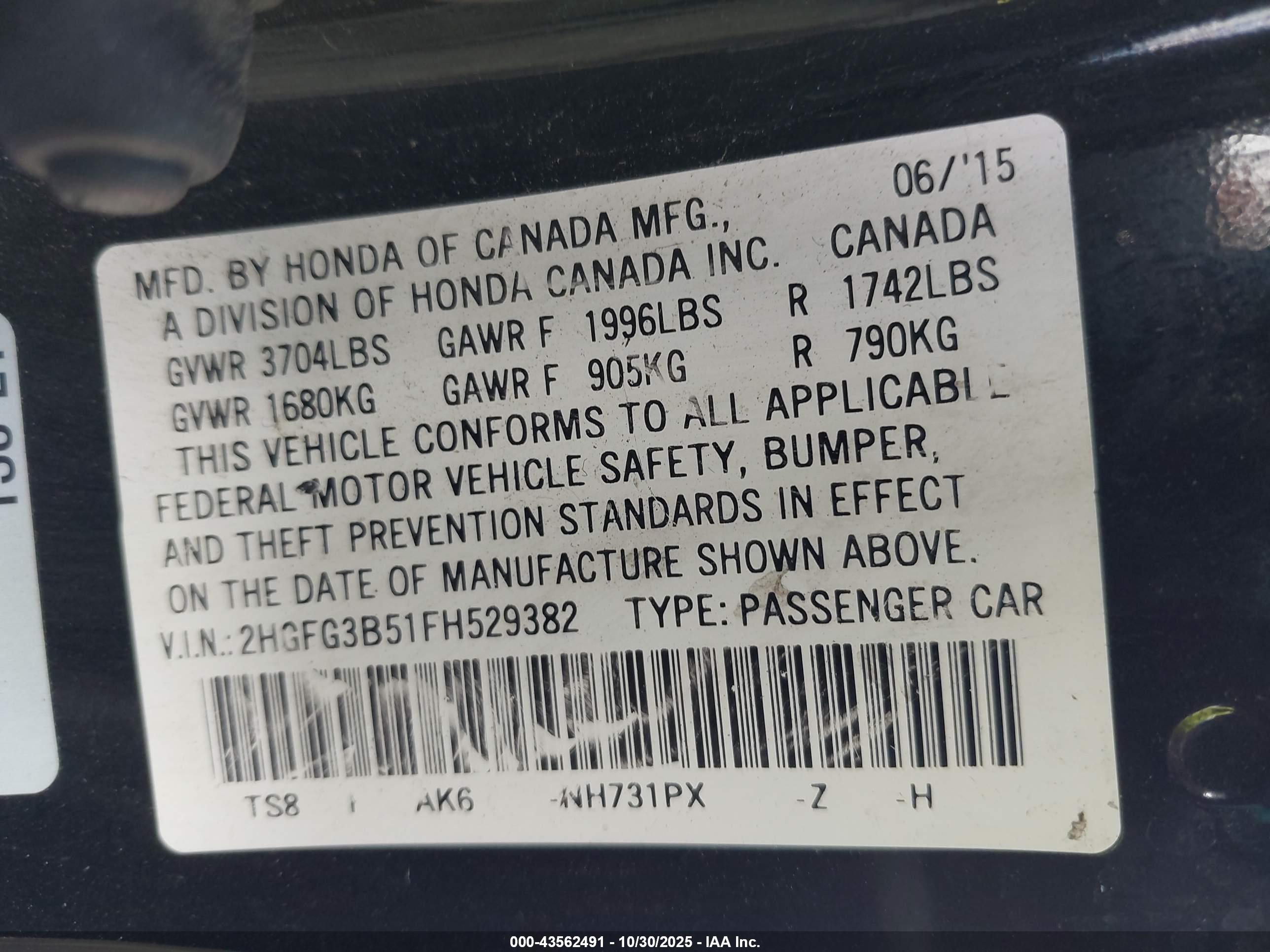 HONDA CIVIC image 9