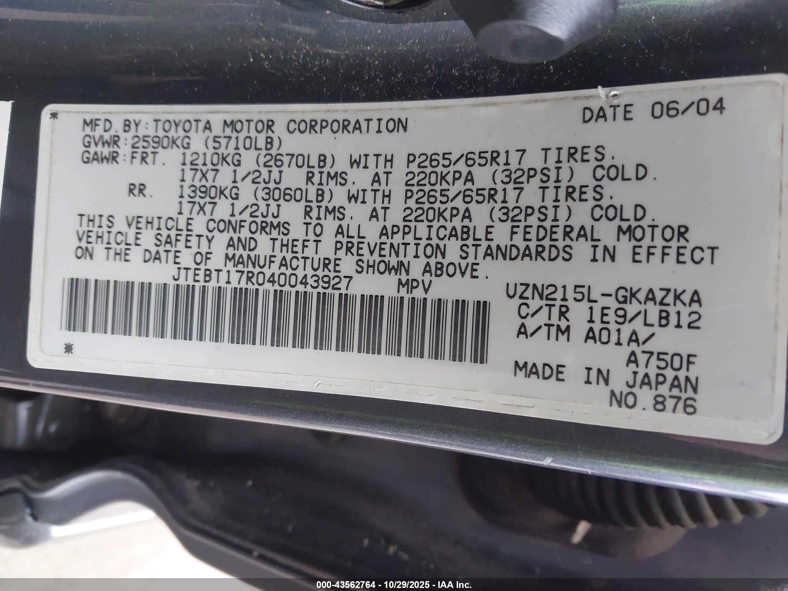 TOYOTA 4RUNNER image 9