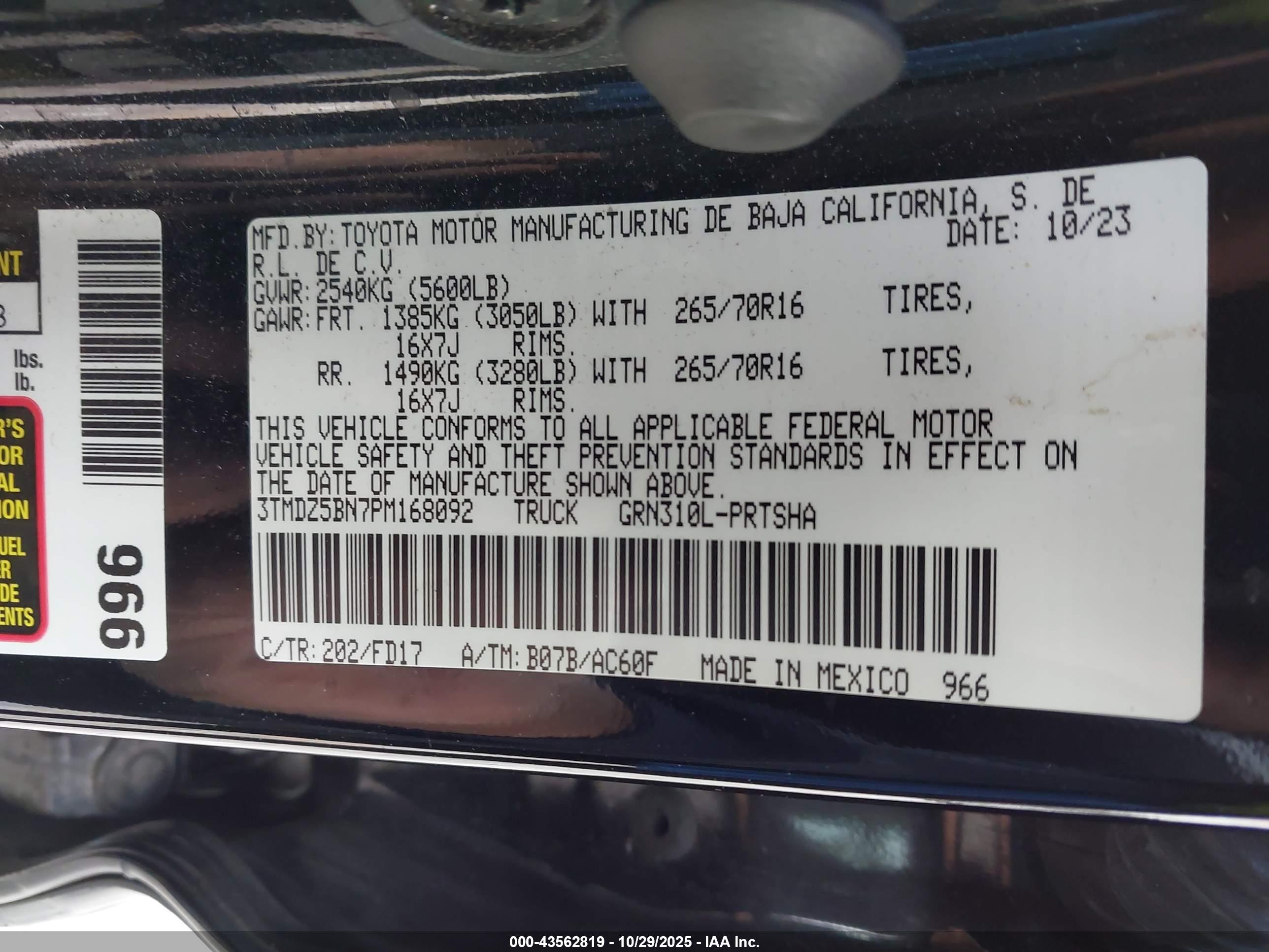TOYOTA TACOMA image 9