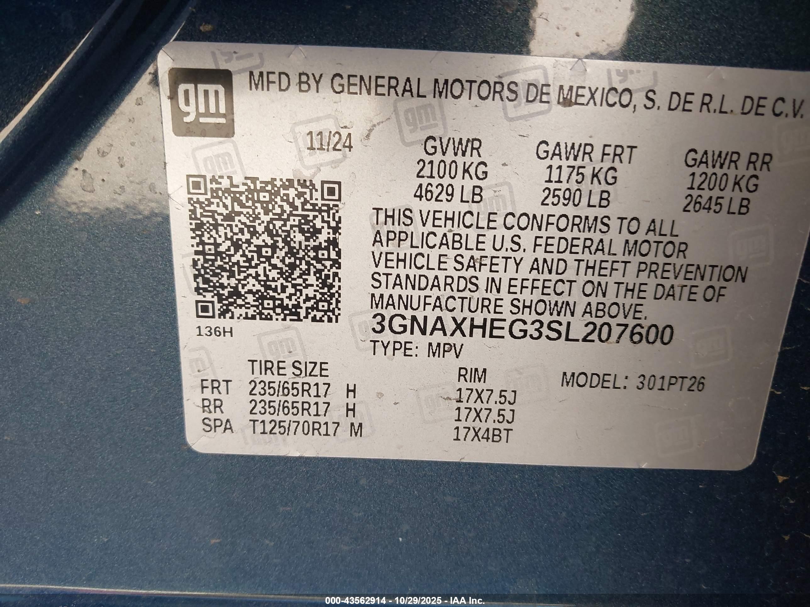 CHEVROLET EQUINOX image 9