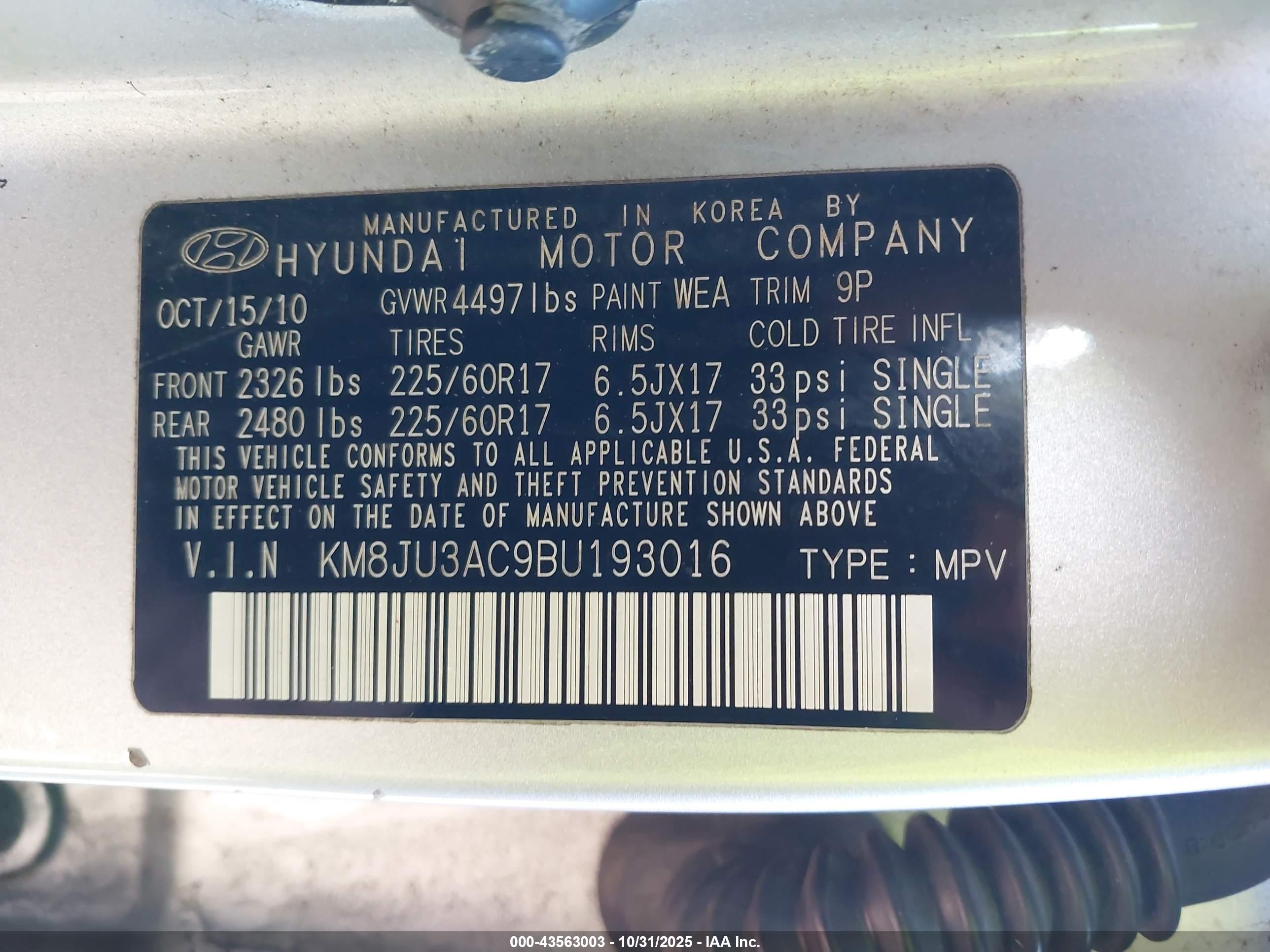 HYUNDAI TUCSON image 9