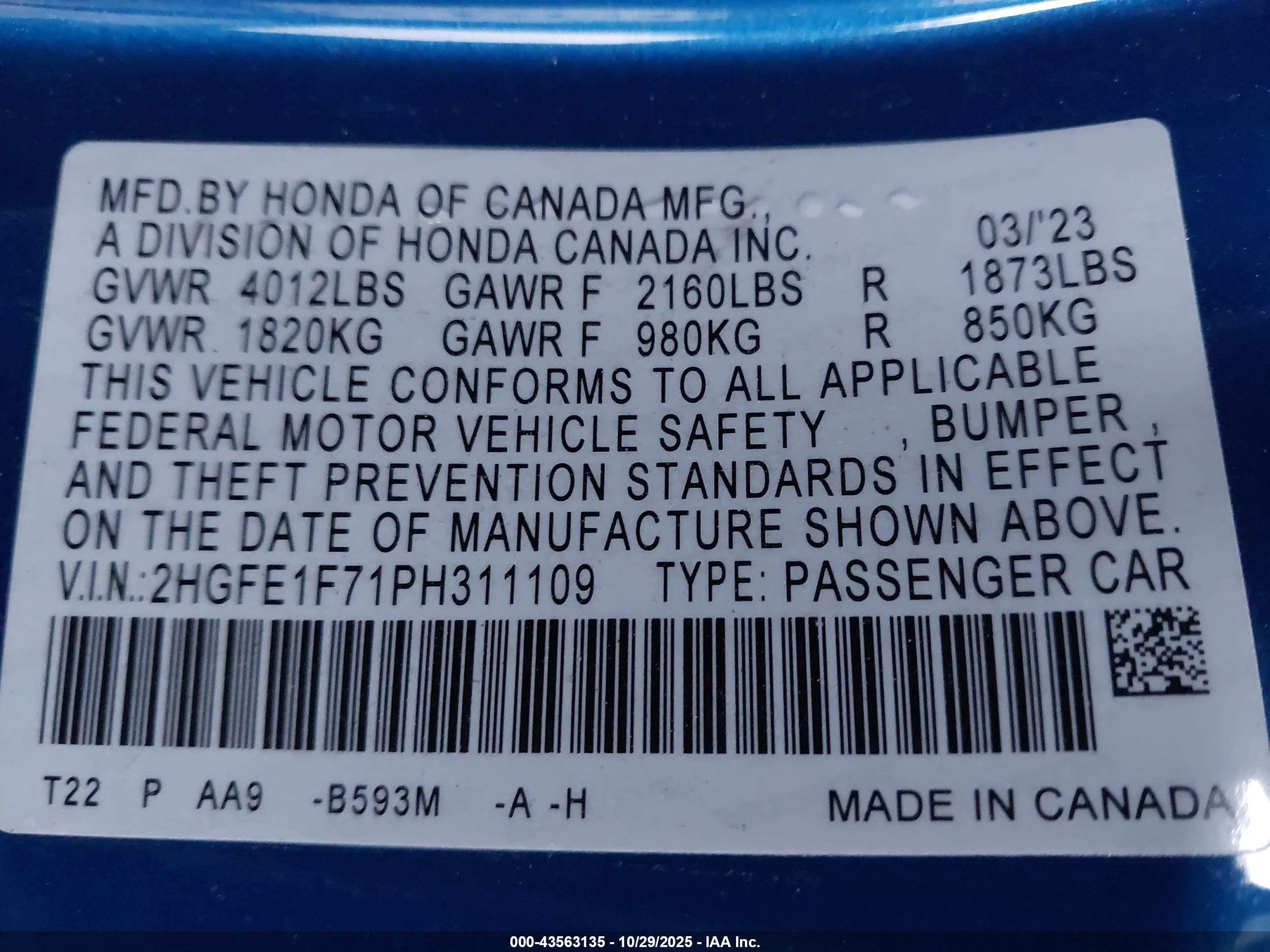 HONDA CIVIC image 9
