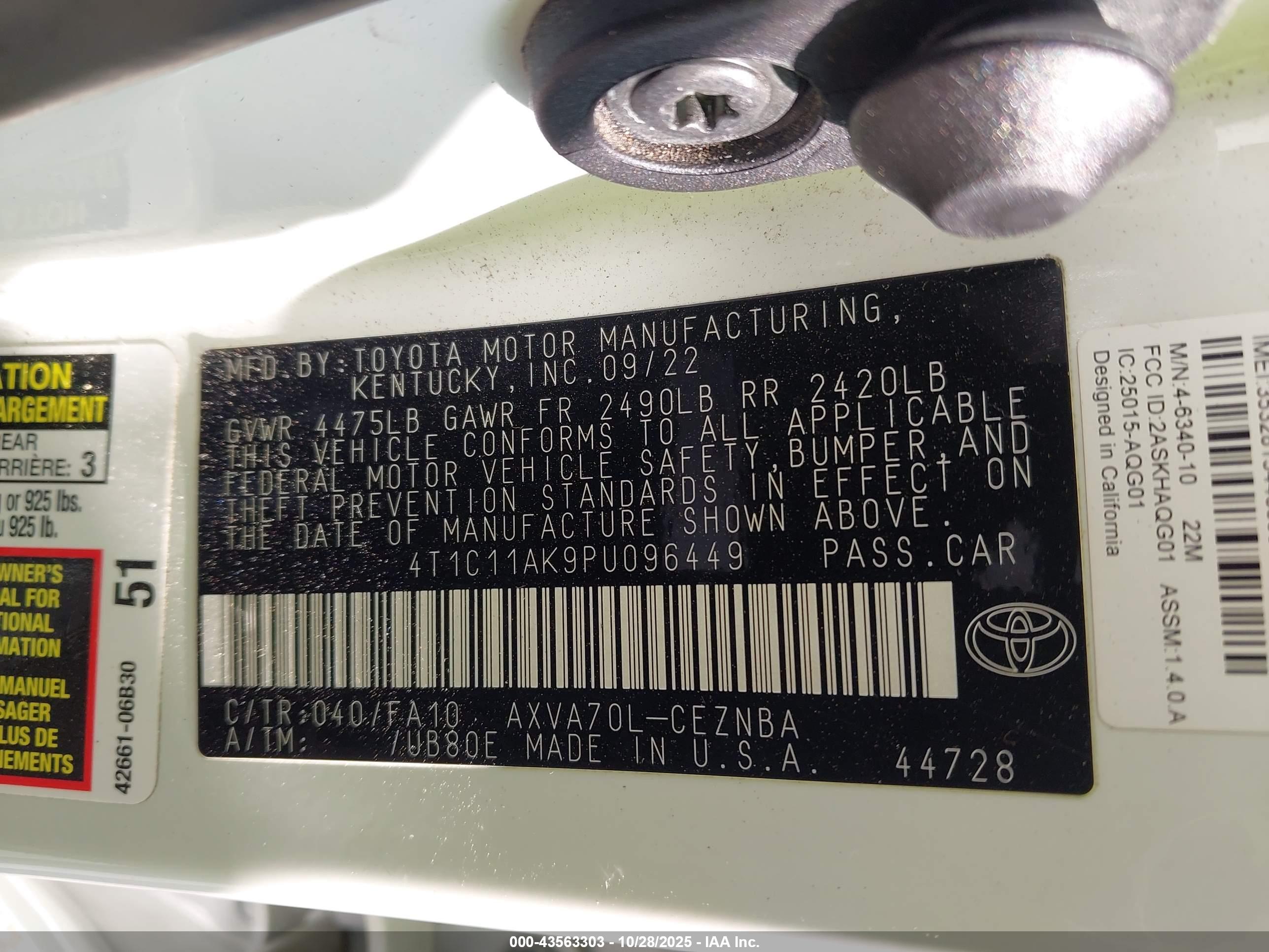 TOYOTA CAMRY image 9