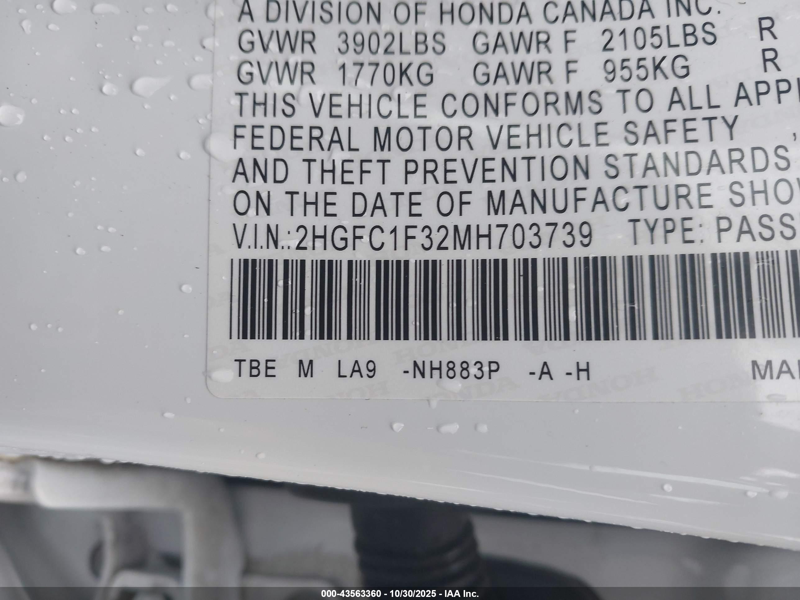 HONDA CIVIC image 9