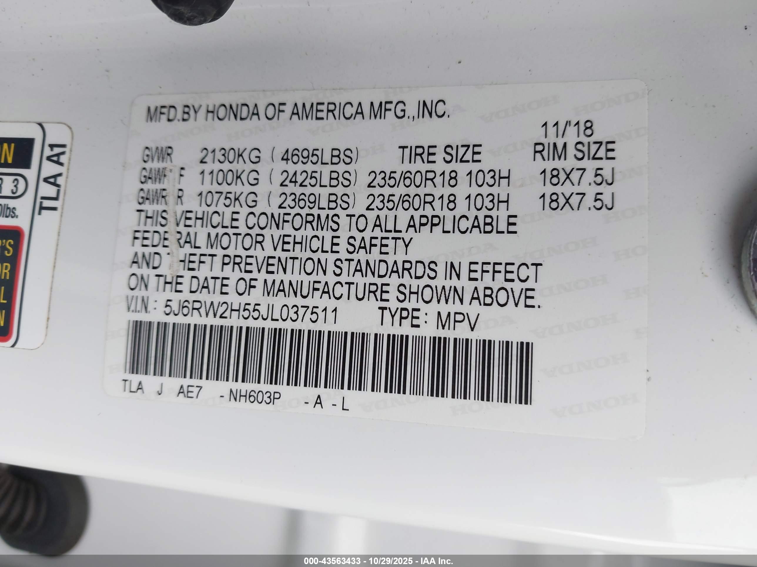 HONDA CR-V image 9