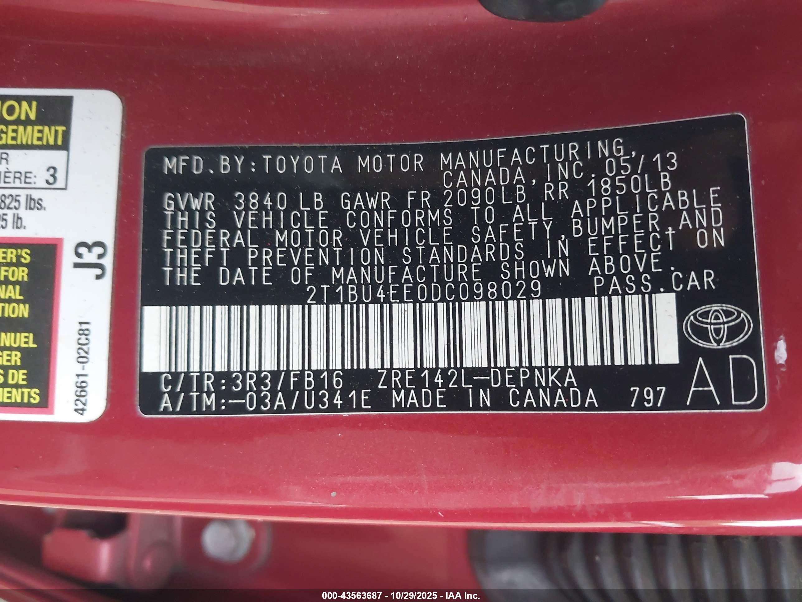 TOYOTA COROLLA image 9