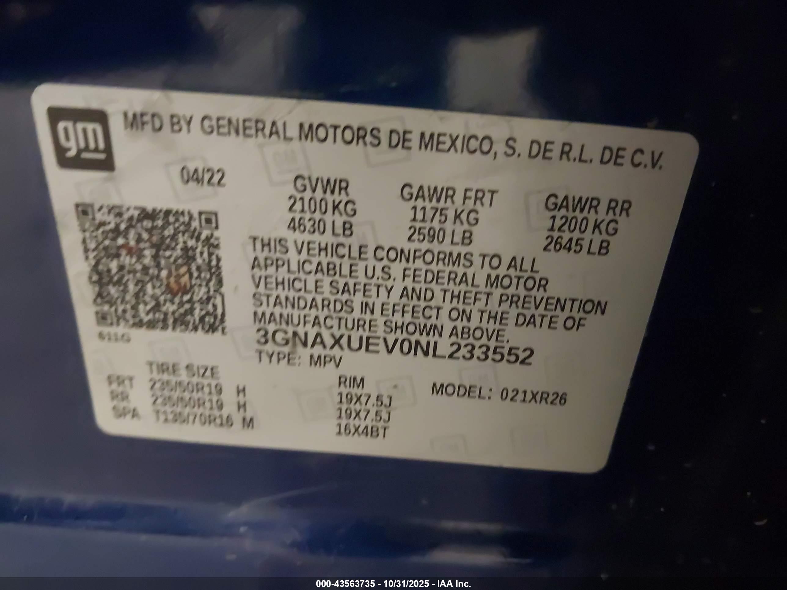 CHEVROLET EQUINOX image 9