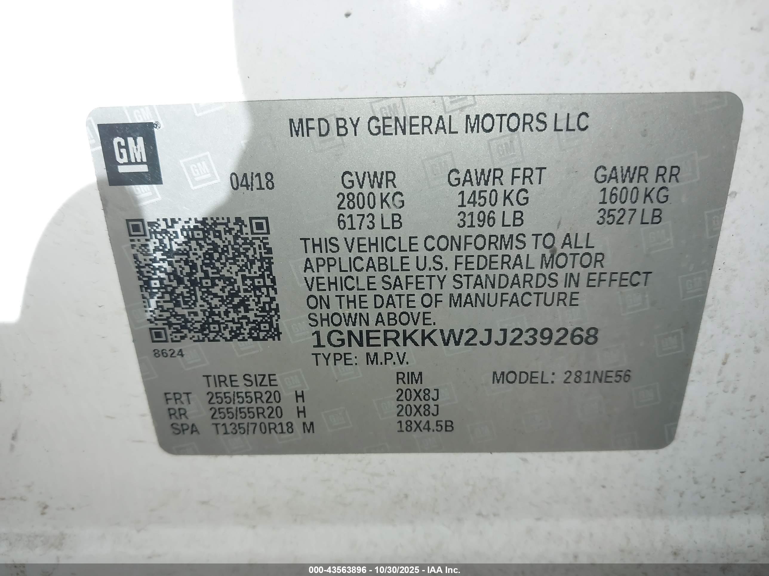 CHEVROLET TRAVERSE image 9