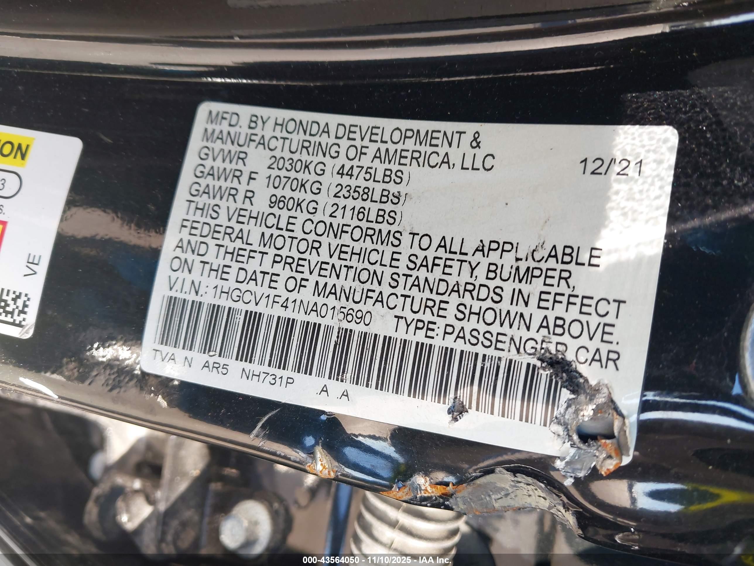 HONDA ACCORD image 9