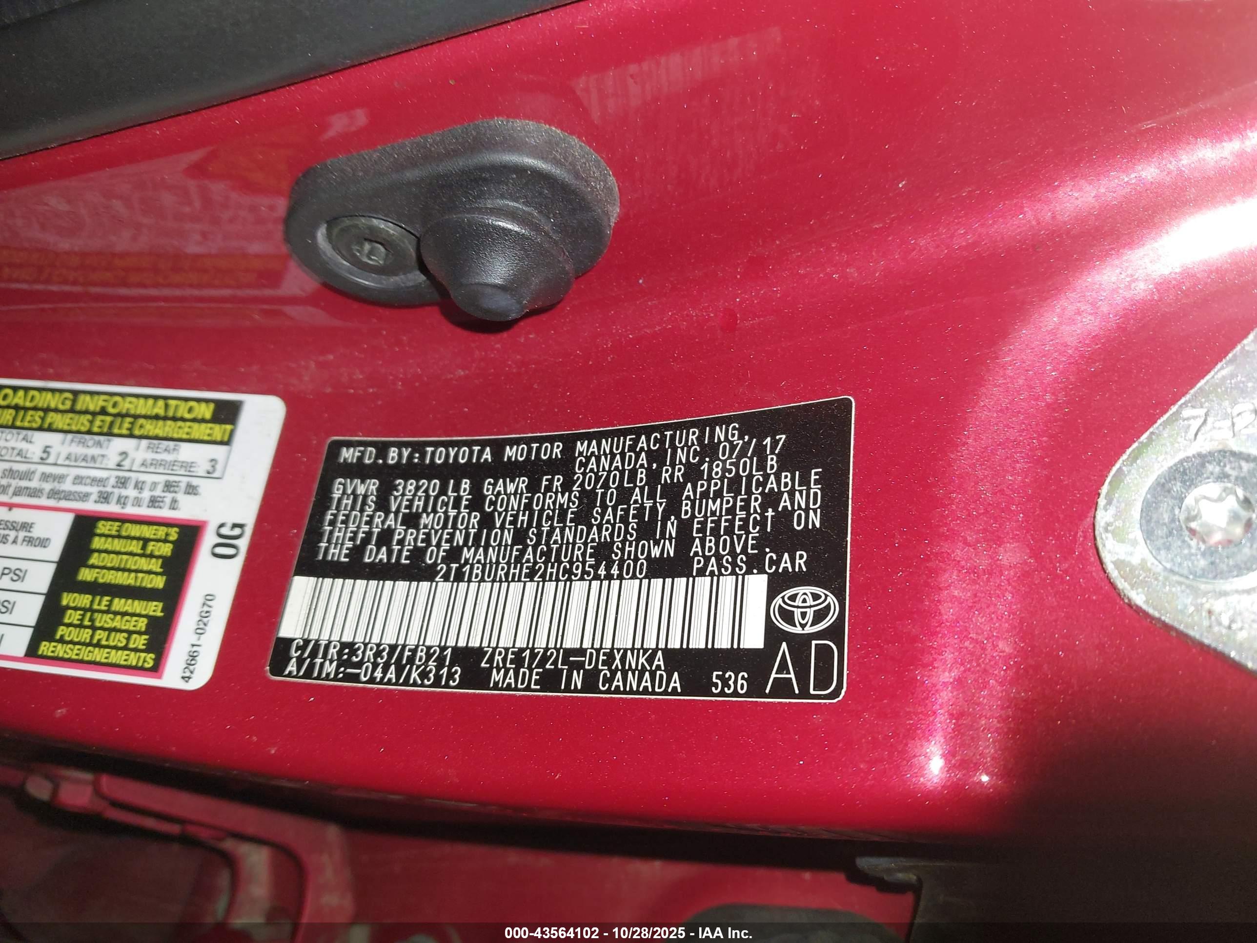 TOYOTA COROLLA image 9