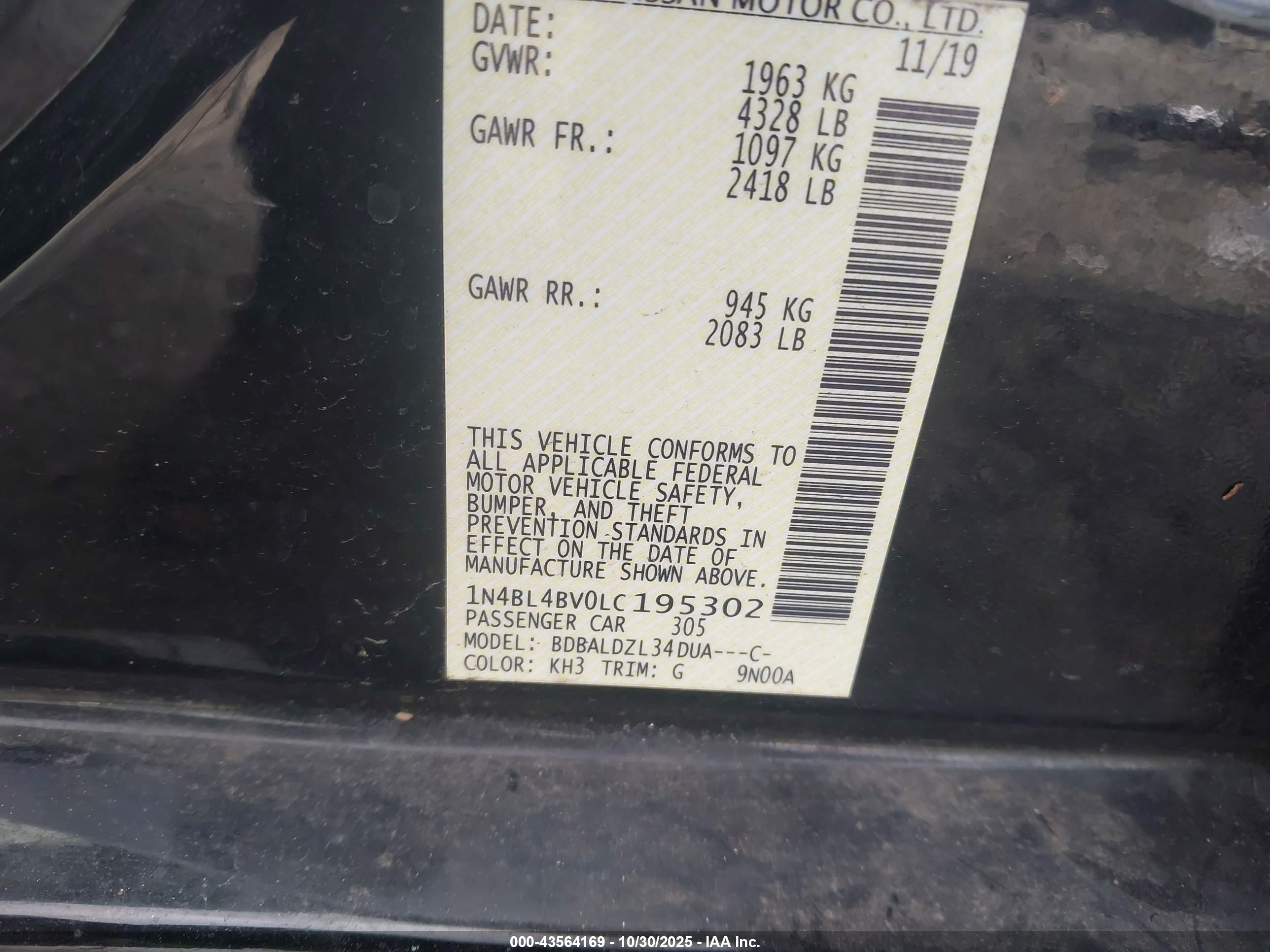 NISSAN ALTIMA image 9