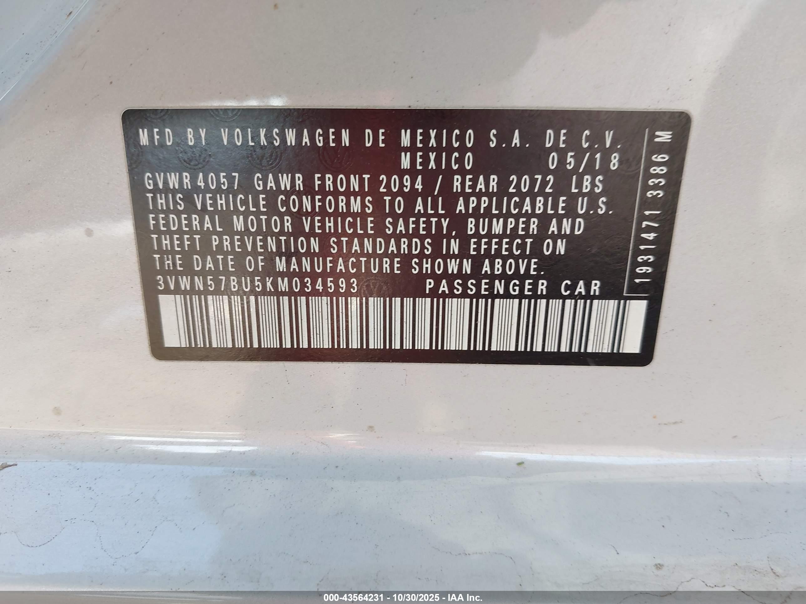 VOLKSWAGEN JETTA image 9