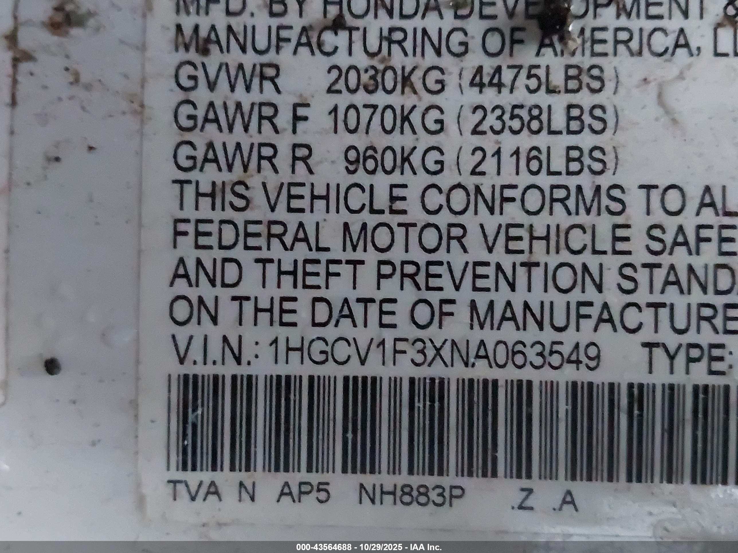 HONDA ACCORD image 9