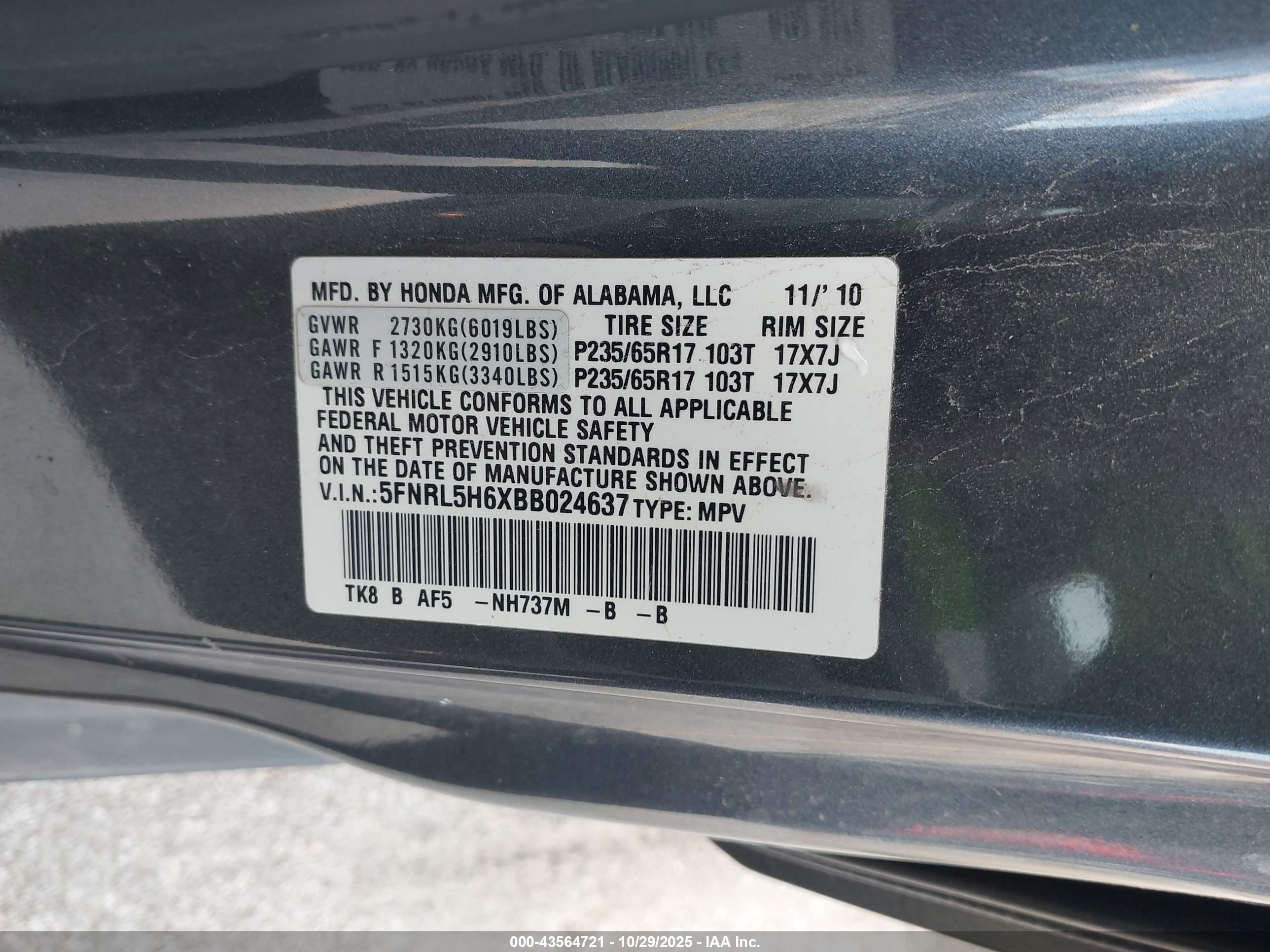 HONDA ODYSSEY image 9