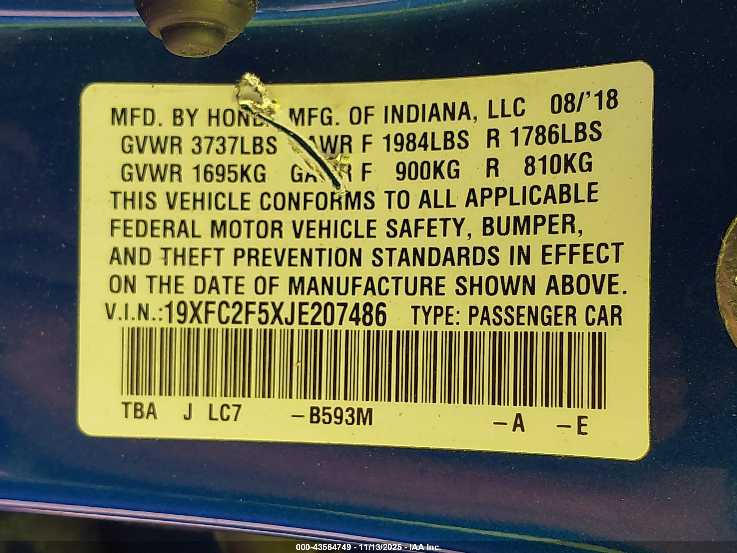 HONDA CIVIC image 9