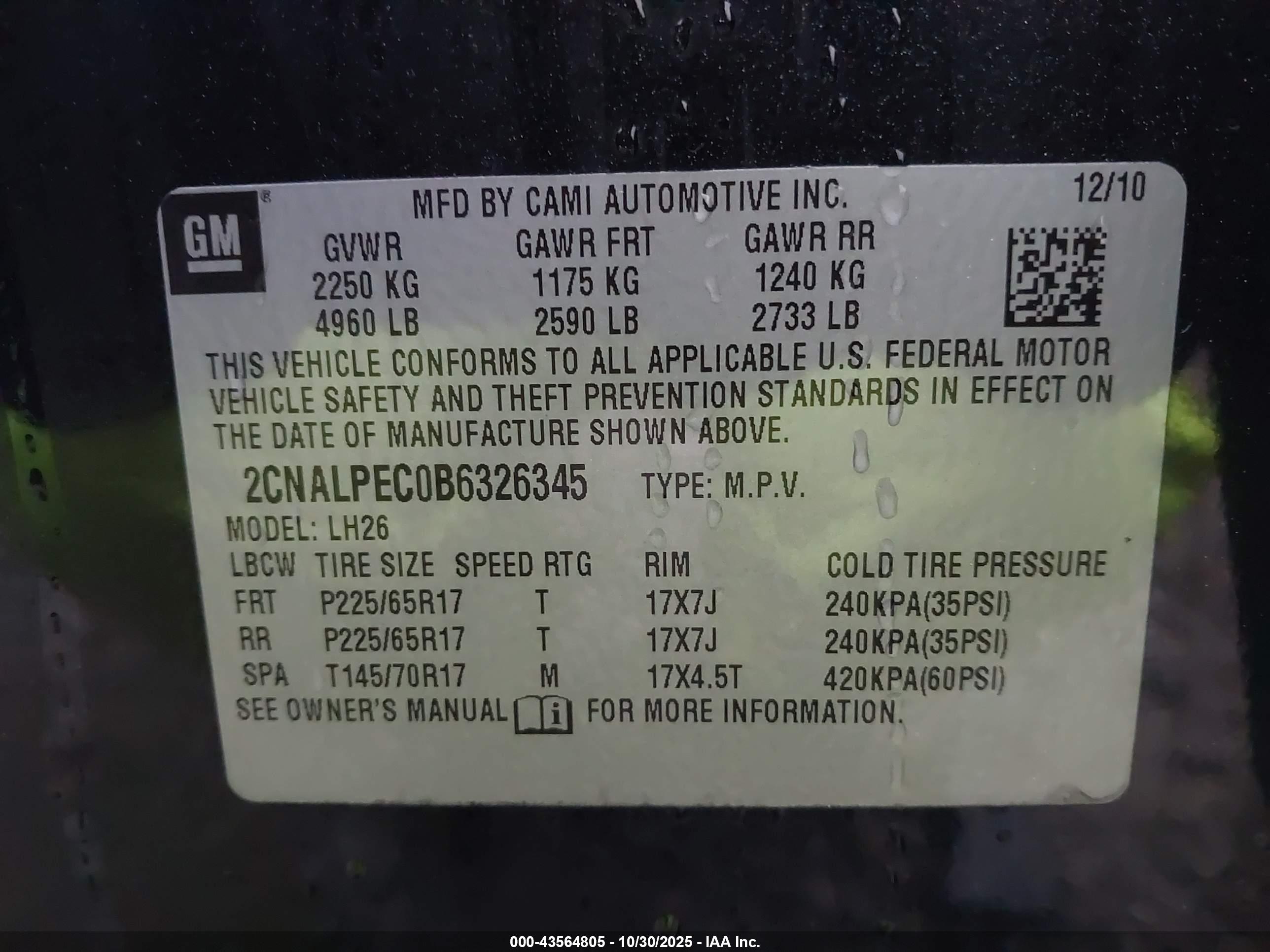 CHEVROLET EQUINOX image 9