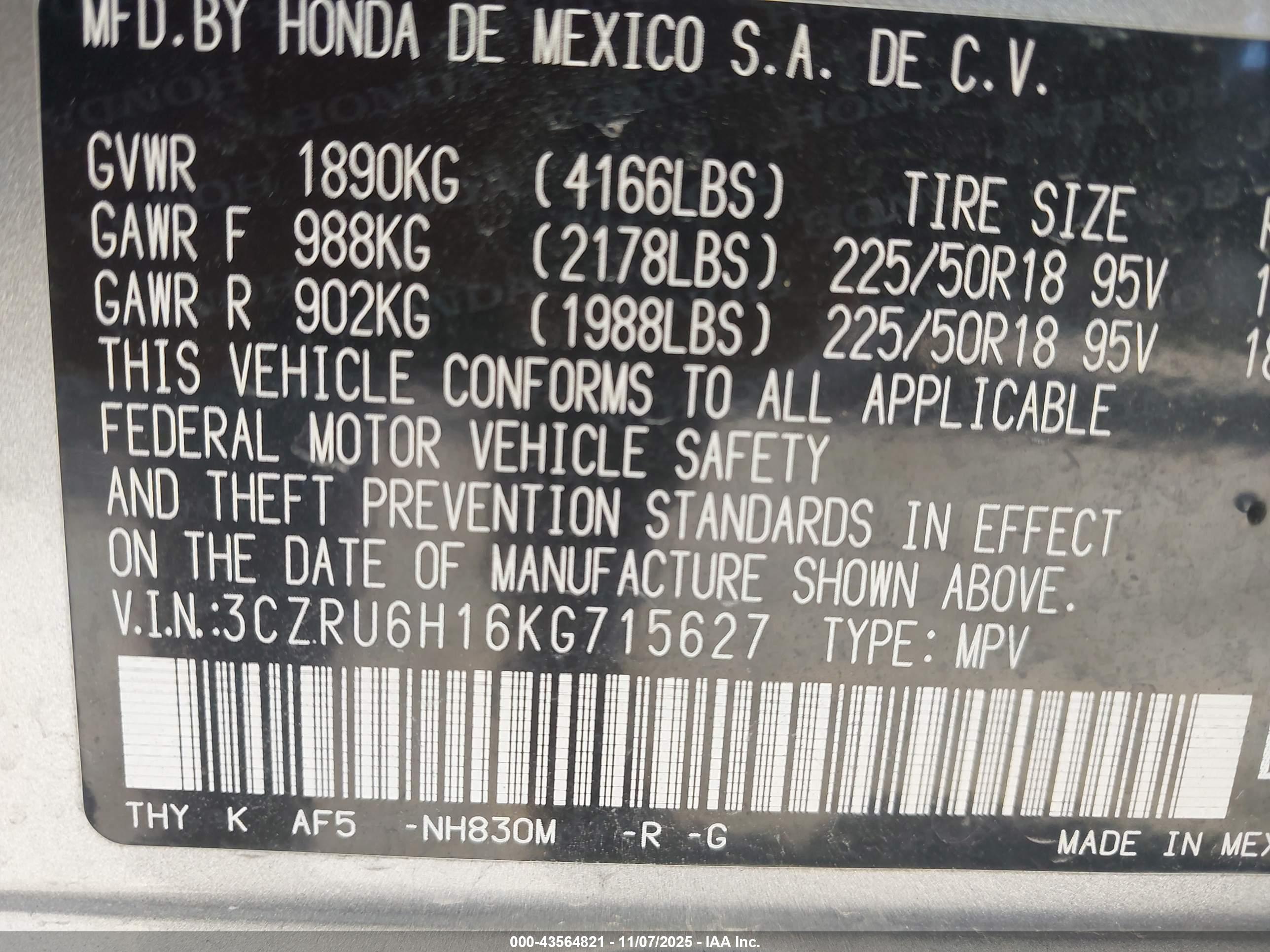 HONDA HR-V image 9