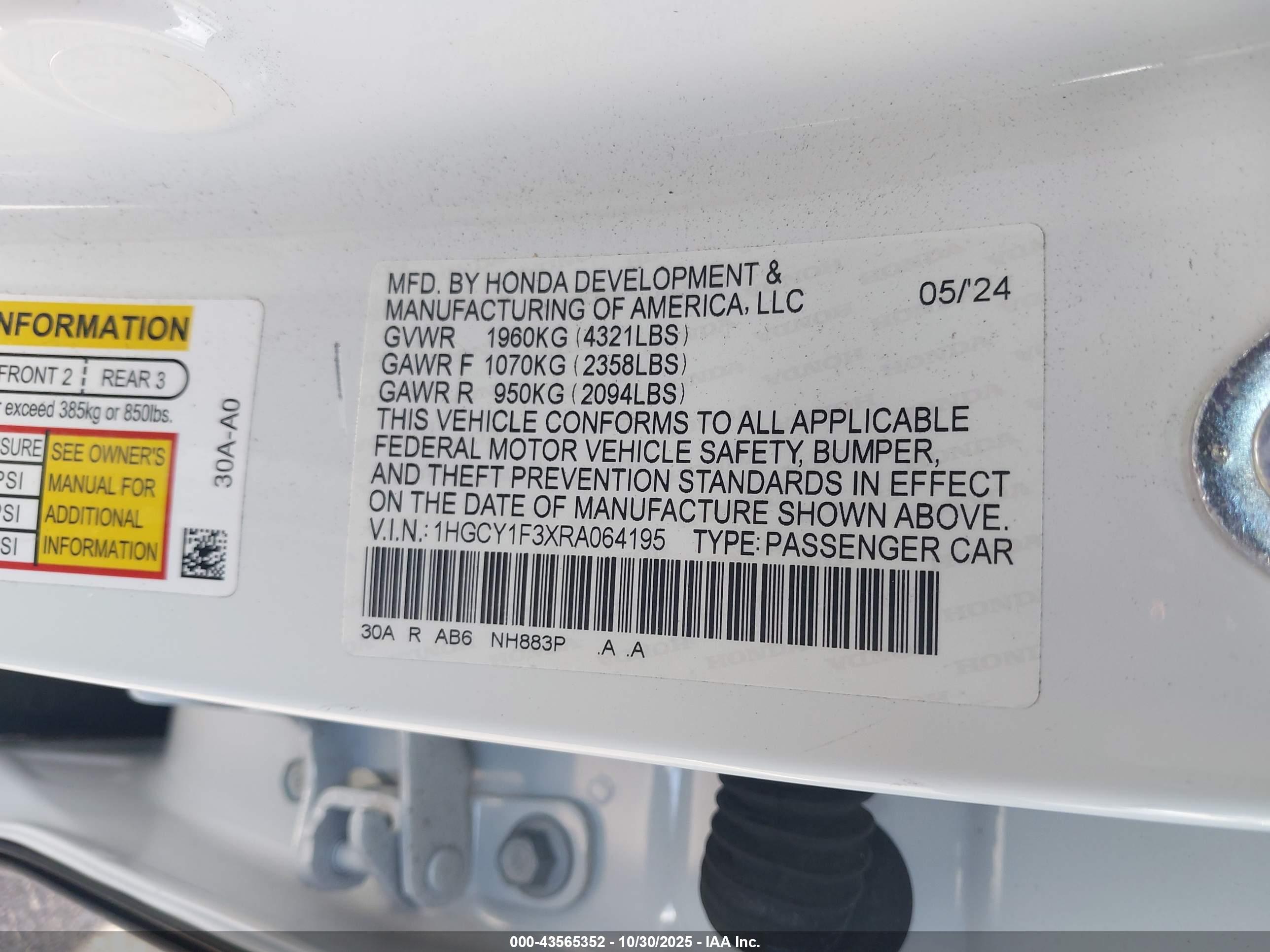 HONDA ACCORD image 9