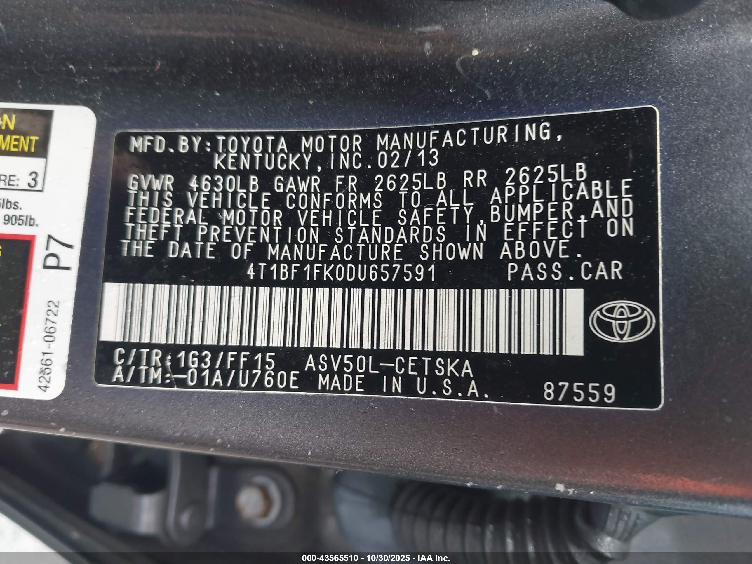 TOYOTA CAMRY image 9