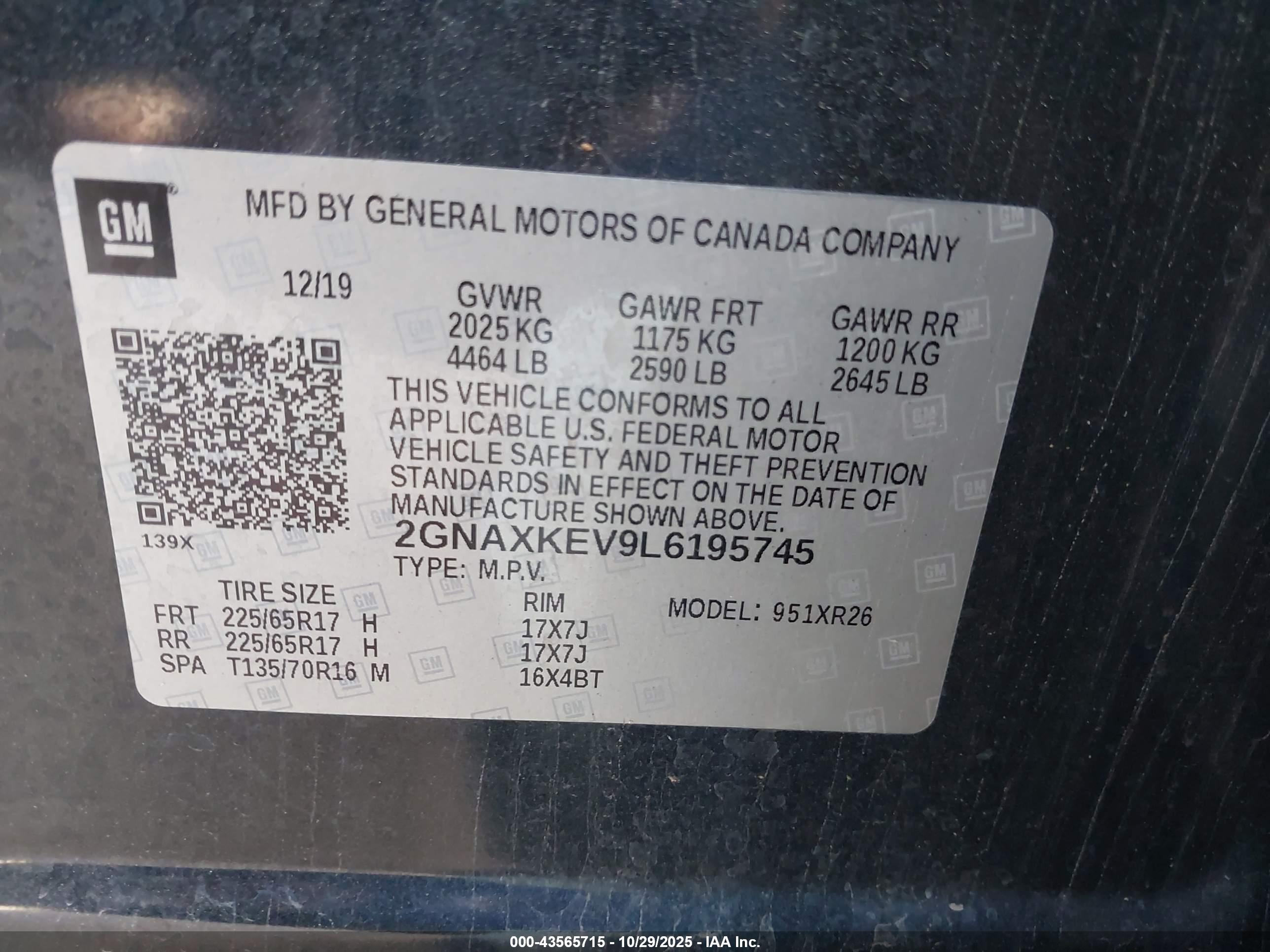 CHEVROLET EQUINOX image 9