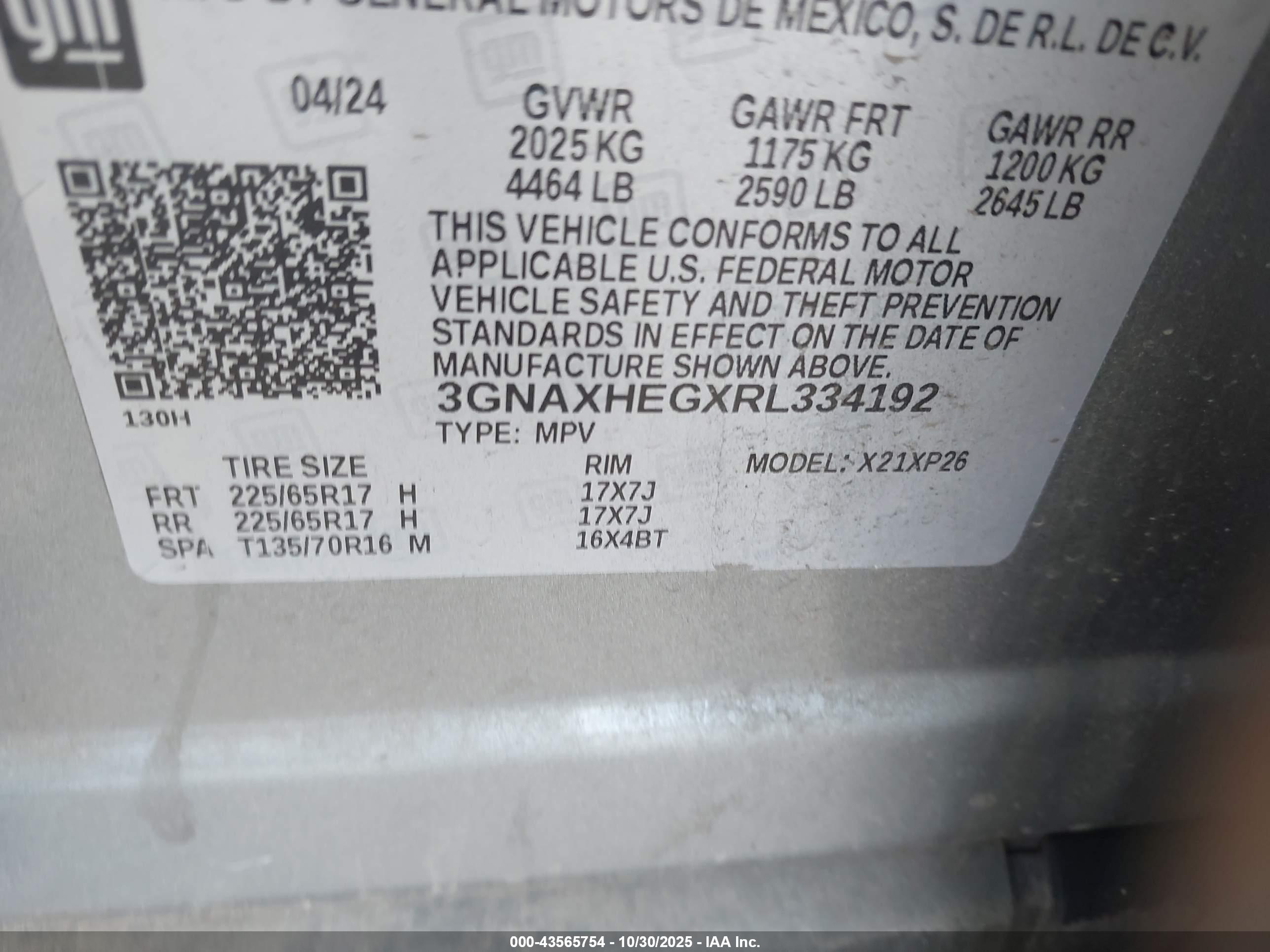 CHEVROLET EQUINOX image 9